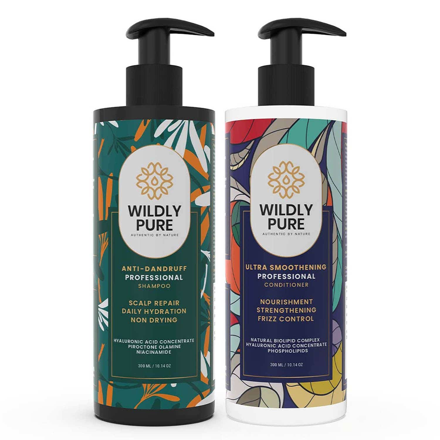 Wildly Pure | Wildly Pure Anti Dandruff Shampoo & Conditioner Combo (2Pcs)