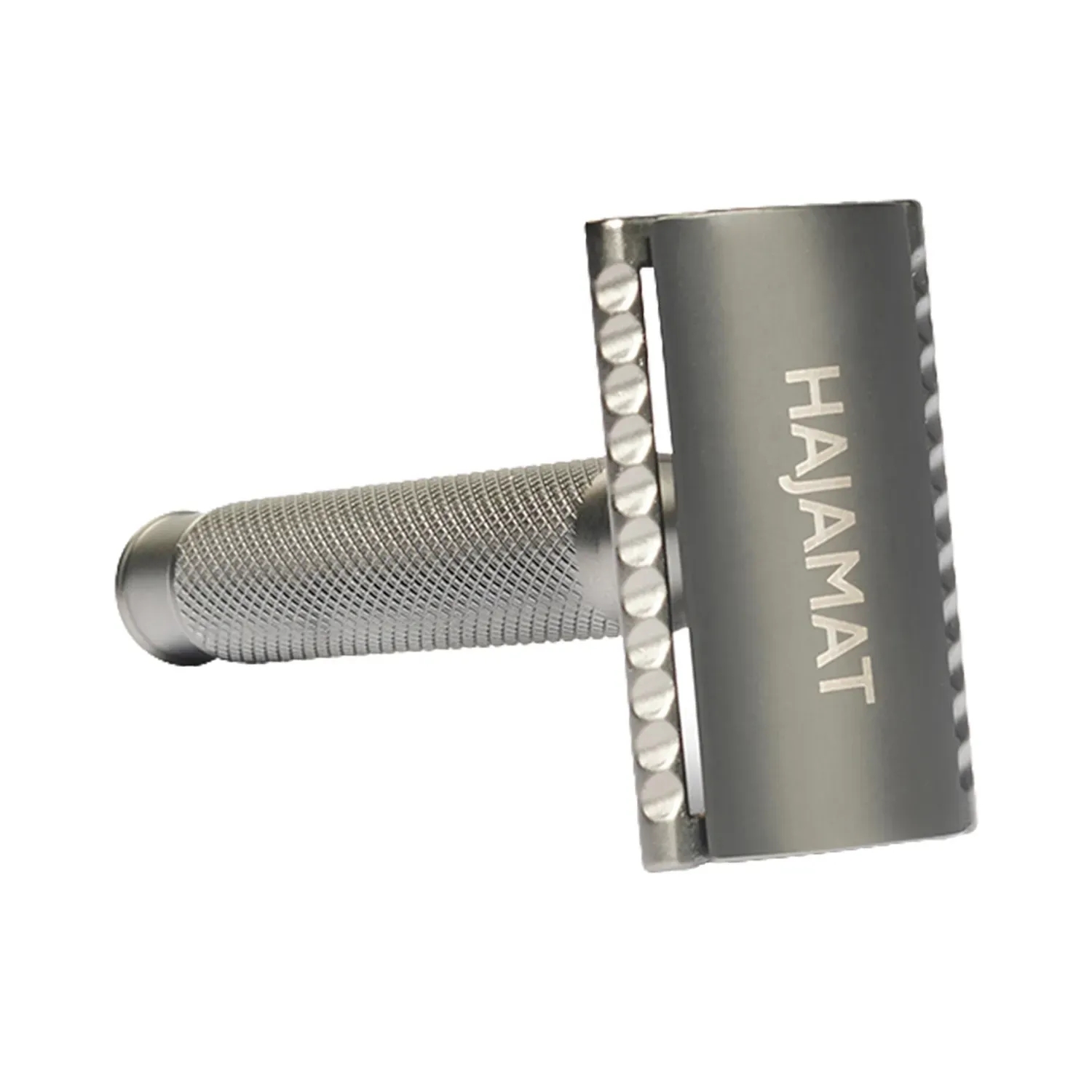 Hajamat Scythe Double Edge Safety Razor, Stainless Steel 304, Gunmetal Finish