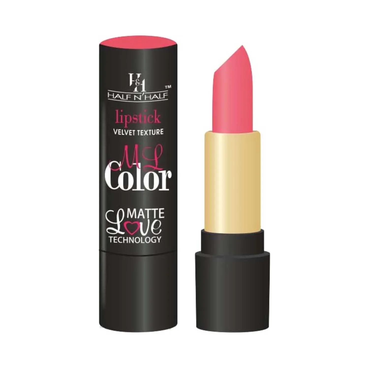 Half N Half | Half N Half Velvet Matte Texture My Colour Lipstick - 16 Fusion Pink (3.8g)