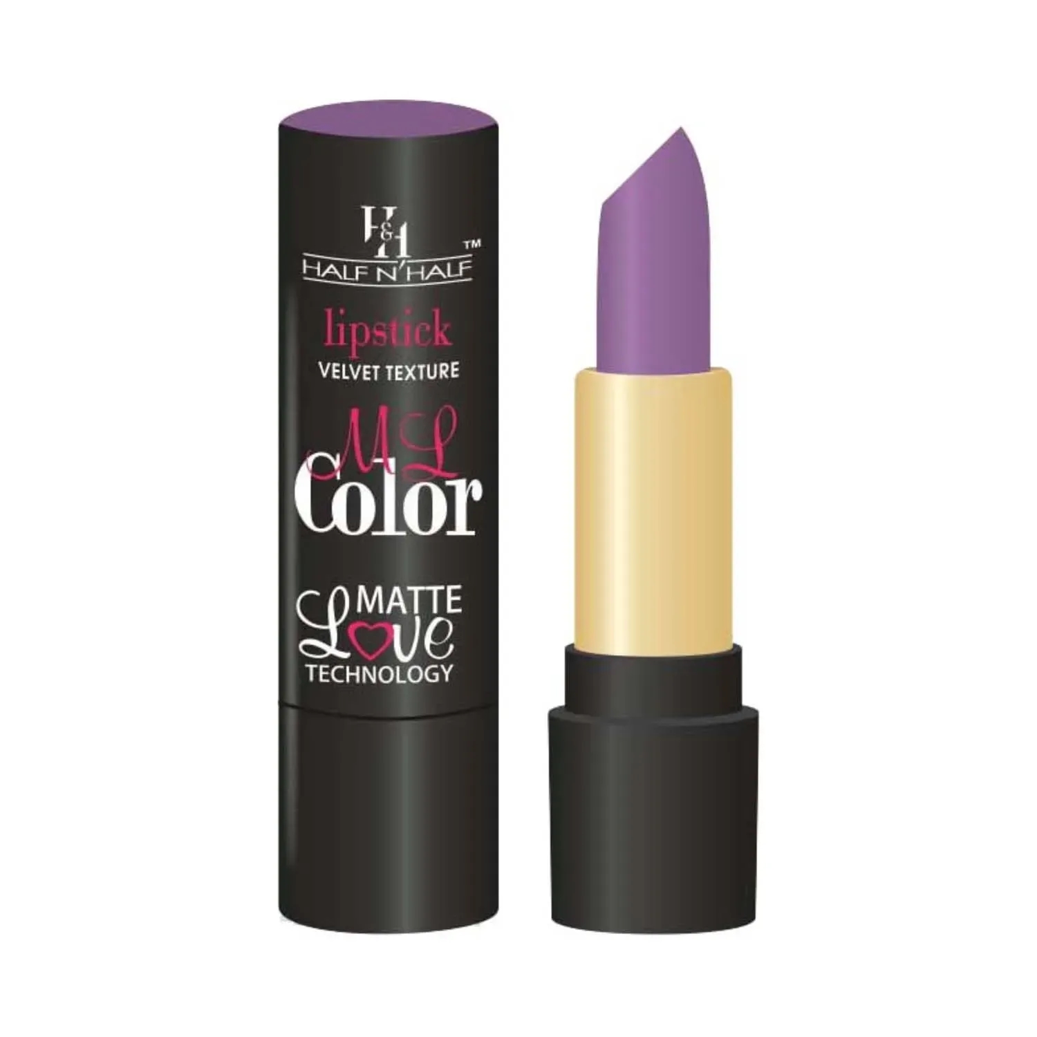 Half N Half | Half N Half Velvet Matte Texture My Colour Lipstick - 35 Midnight Purple (3.8g)