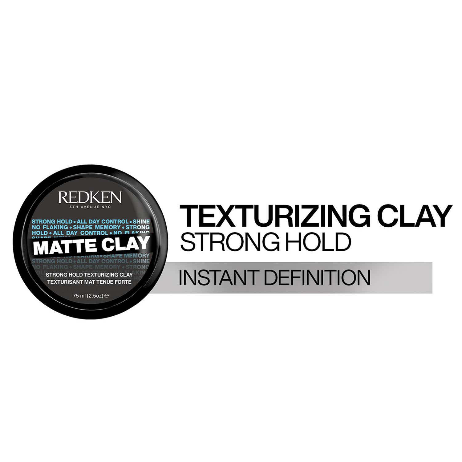 REDKEN | REDKEN Matte Clay Strong Hold,Styling Clay For Hairstyles That Lasts All Day (75 ml)
