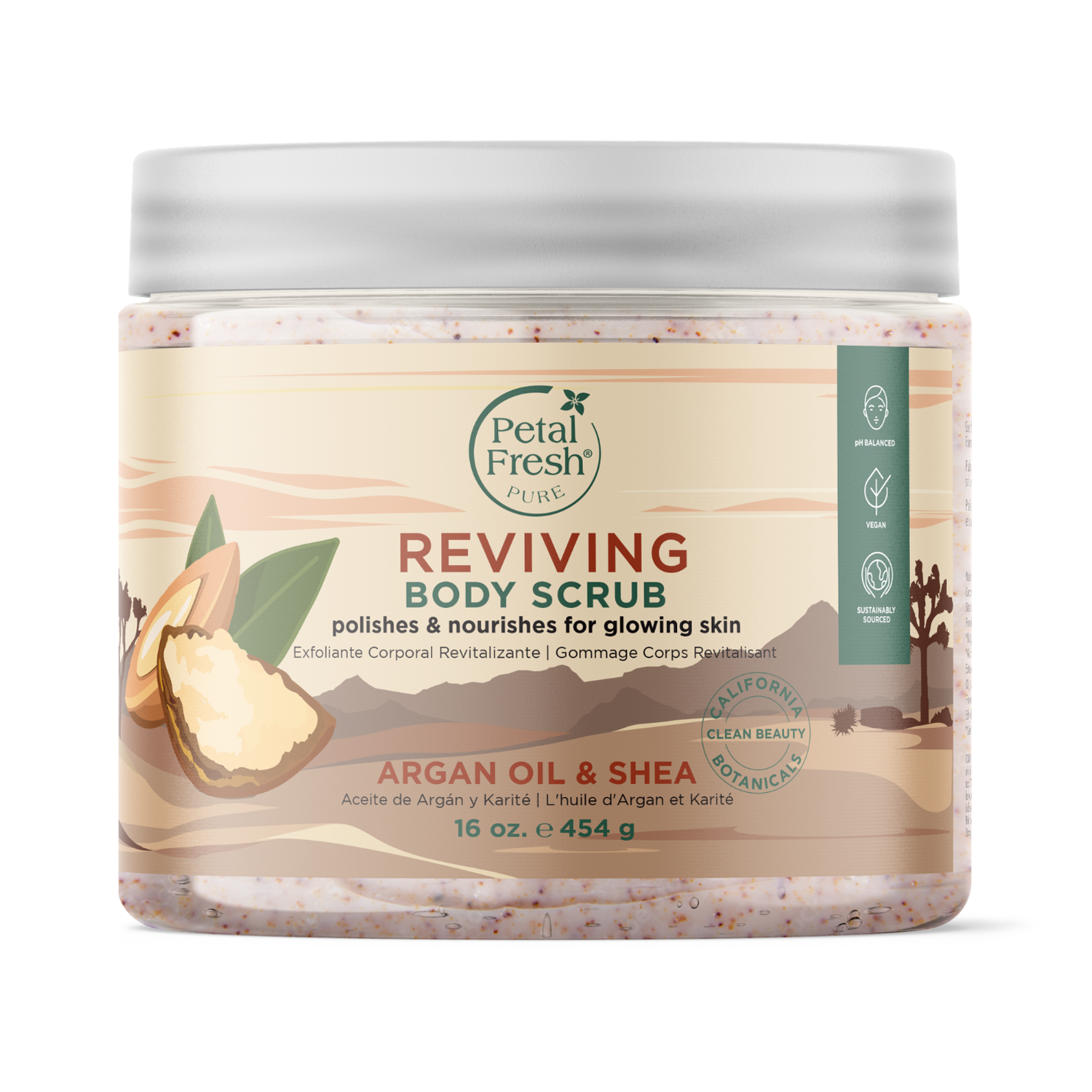 Petal Fresh | Petal Fresh Reviving Argan Oil & Shea Body Scrub (473ml)