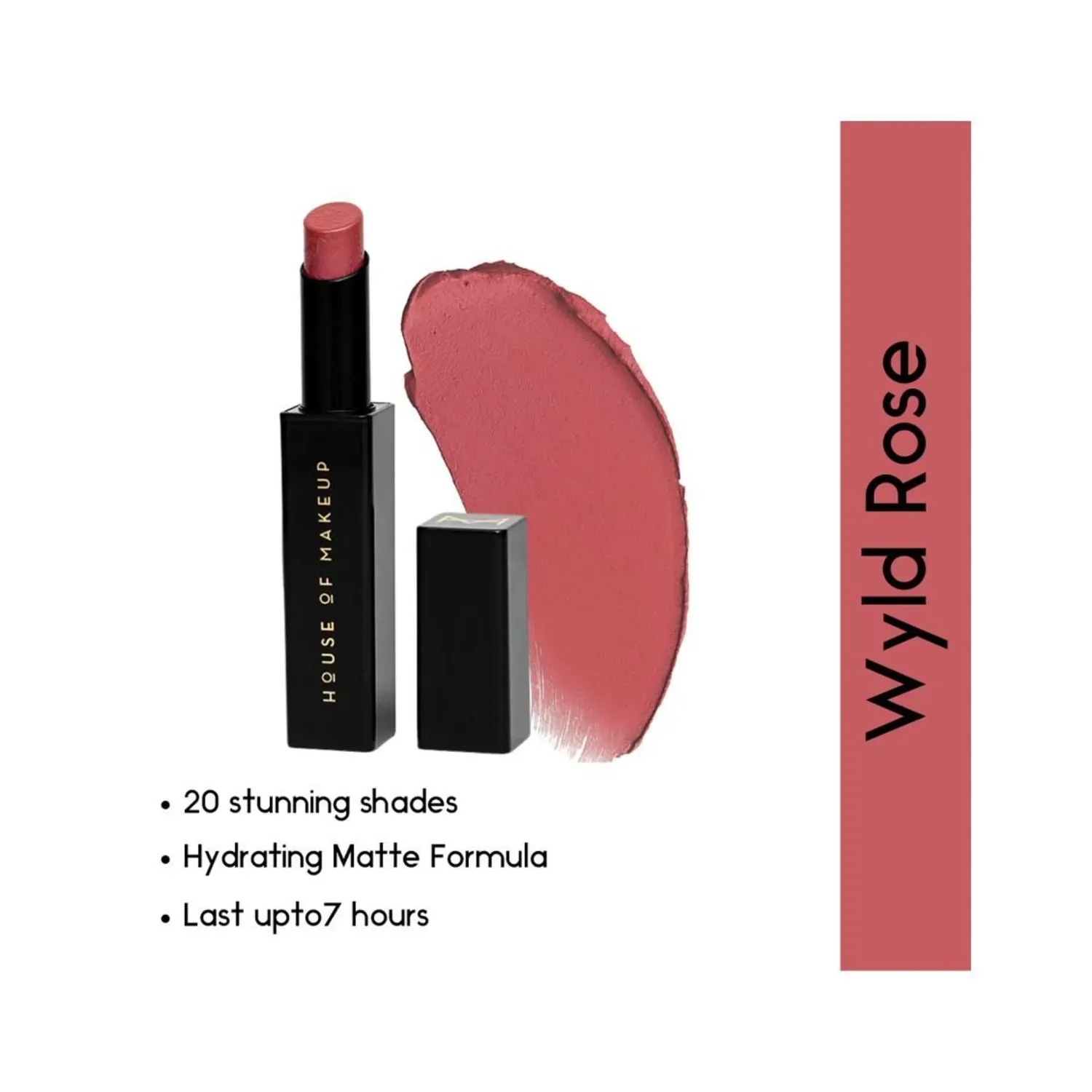 HOUSE OF MAKEUP | HOUSE OF MAKEUP Good On You Hydra Matte Lipstick - Wyld Rose (3.5g)