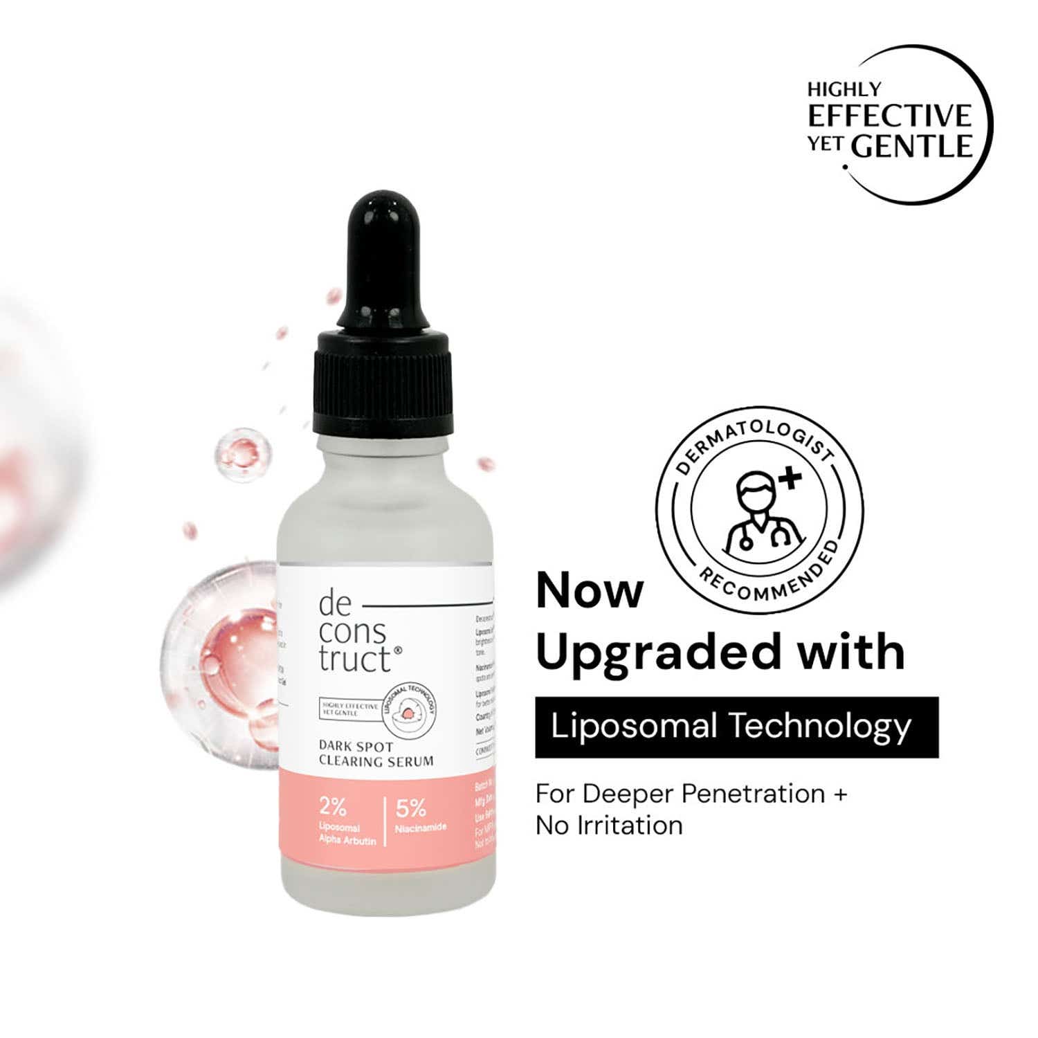 Deconstruct | Deconstruct 5% Niacinamide Serum for Oily Skin + 2% Alpha Arbutin, Liposomal Technology, 4-in-1 (30ml)