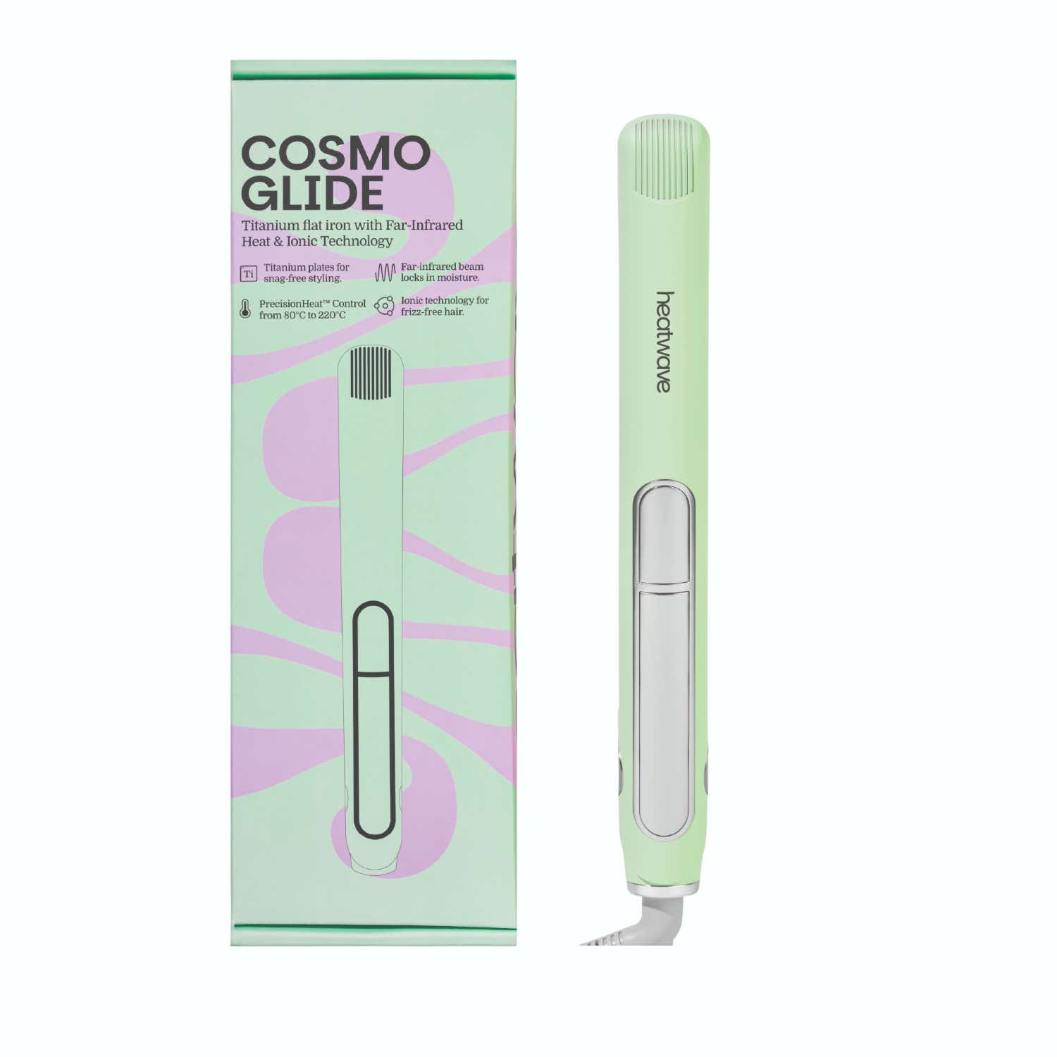 Heatwave | Heatwave Cosmo Glide Titanium Straightener - Green
