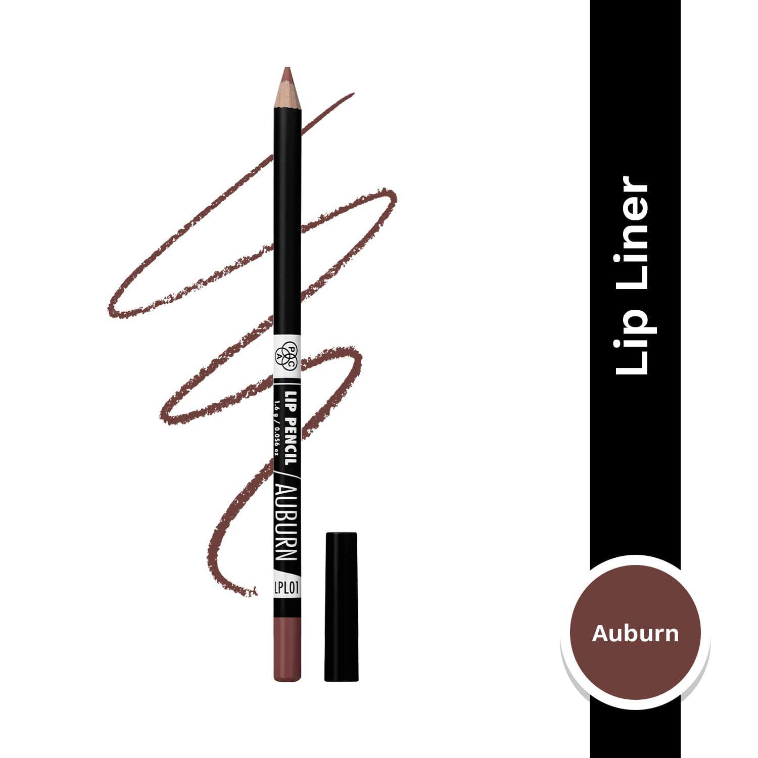 PAC | PAC Lip Pencil Creamy Non Drying Longwear Formula Intense Pigment Matte Finish - Auburn (1.6 g)