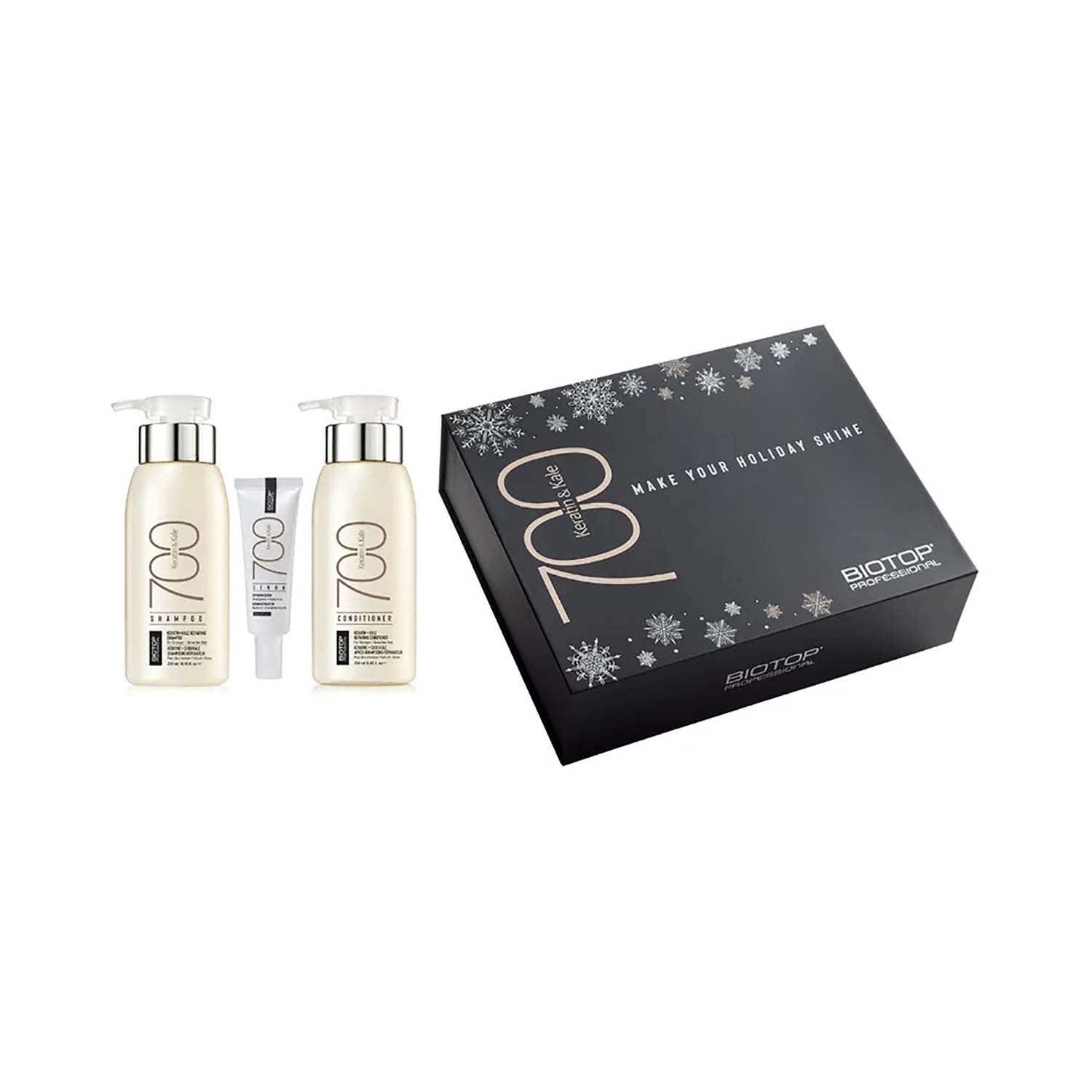 Biotop Professional | Biotop Professional-700 Keratin & Kale Holiday Hair Shine Kit (3 pcs)