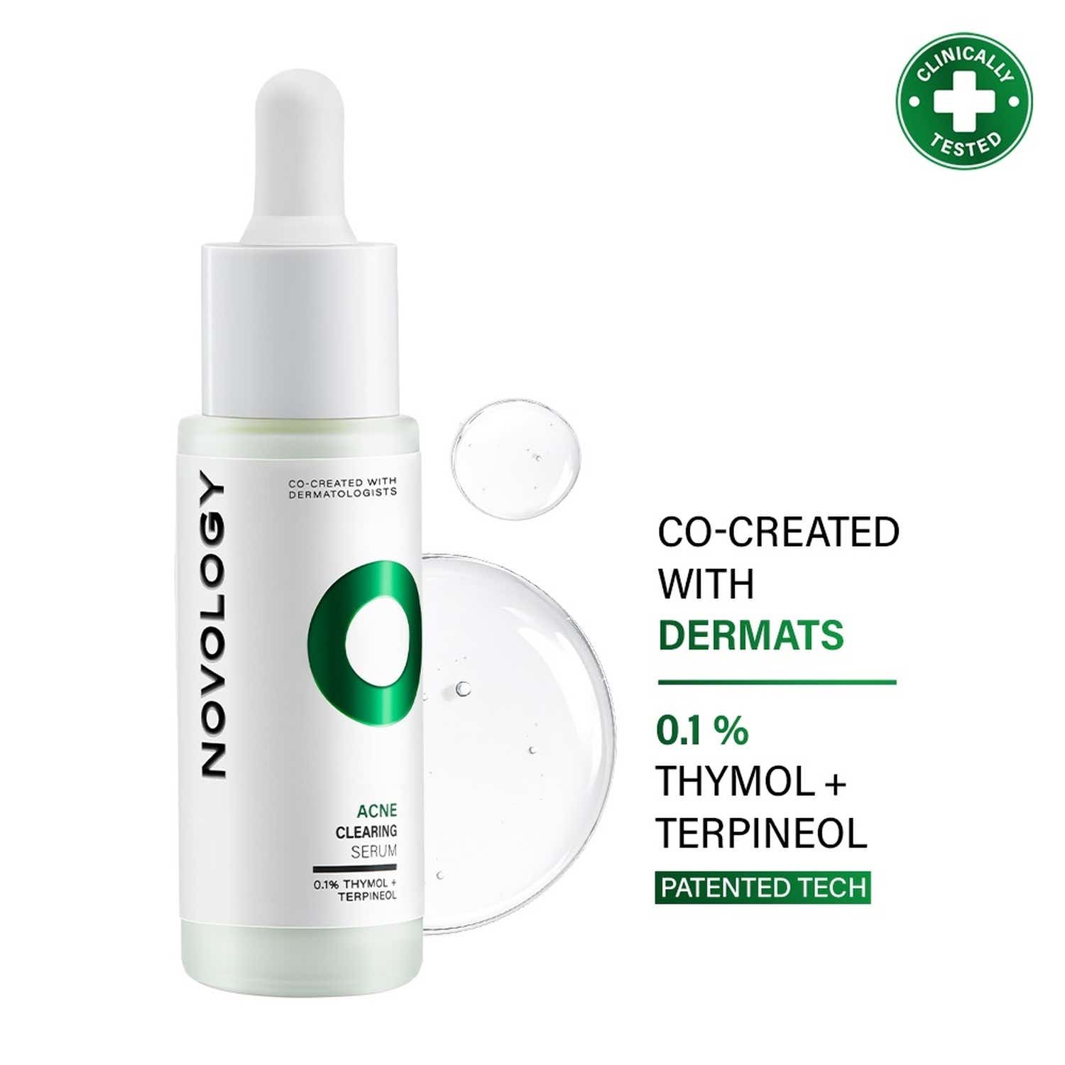 Novology | Novology Acne Clearing Serum for Pimples Whiteheads Blackheads For Sensitive Skin (28 ml)