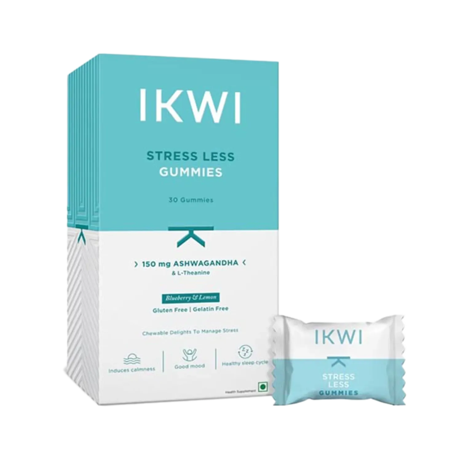 IKWI | IKWI Stress Less Gummies with 150 mg Ashwagandha & L-Theanine (30 Gummies)