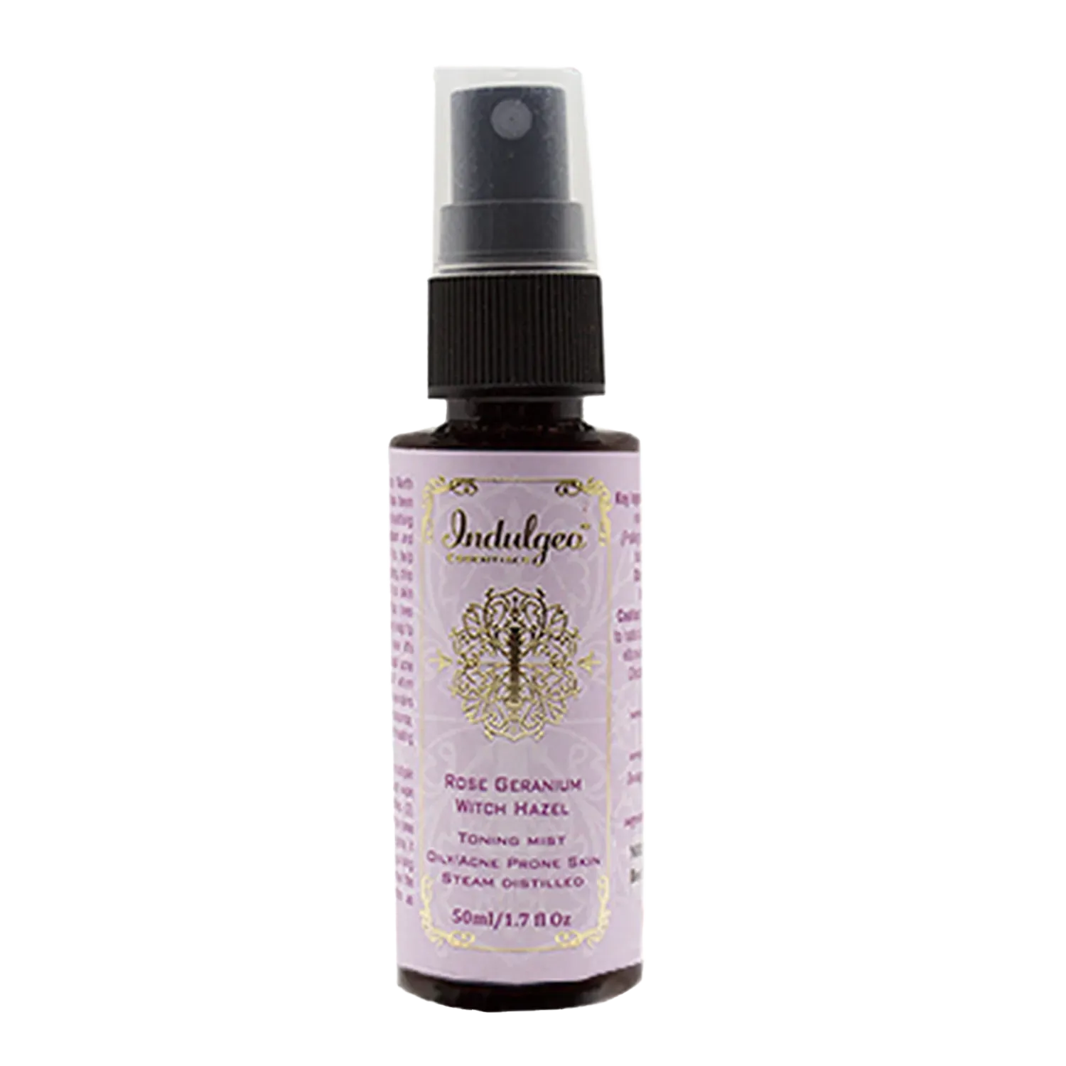 Indulgeo Essentials Rose Geranium Witch Hazel Facial Mist Toner 50ml