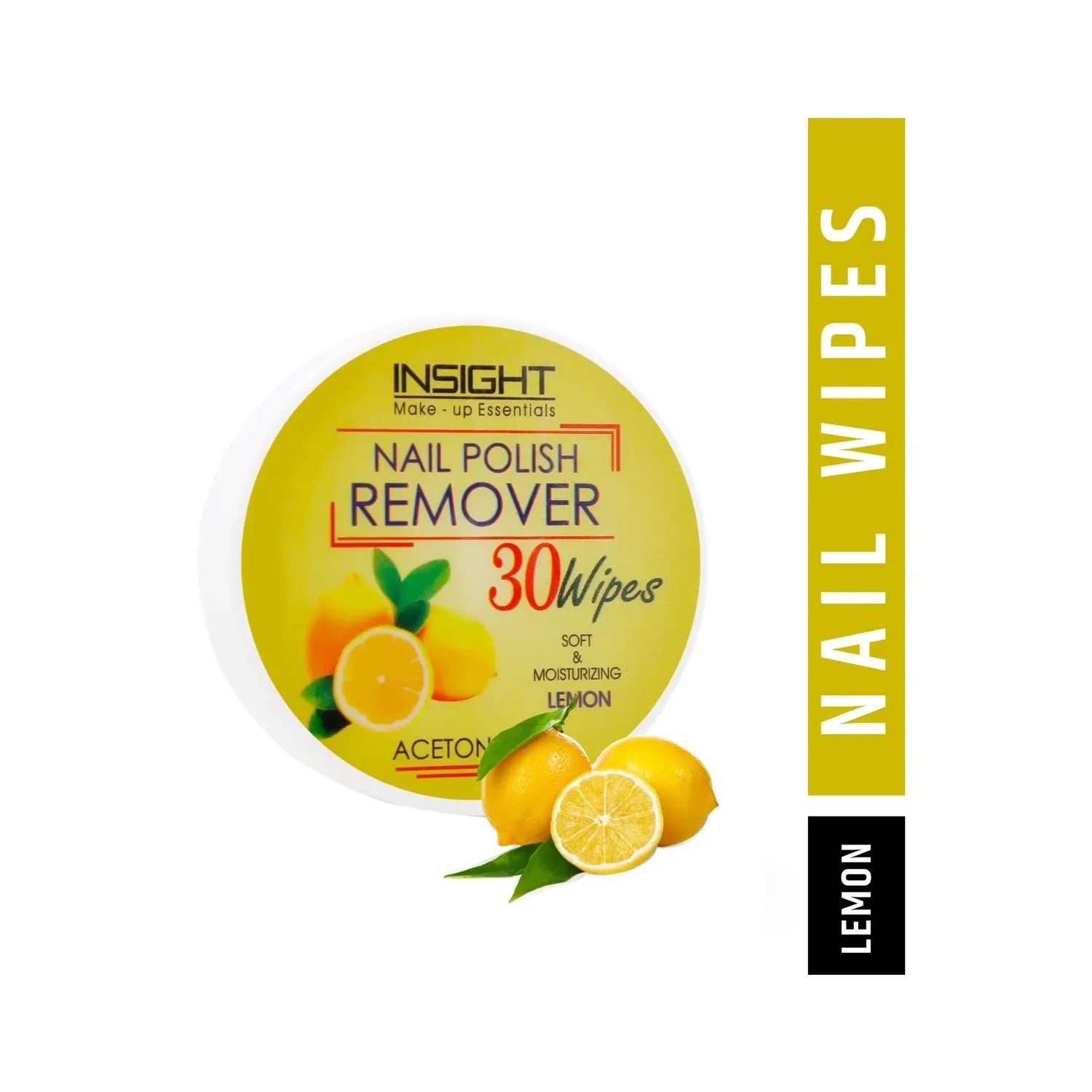 Insight Cosmetics | Insight Cosmetics Lemon Nail Polish Wipes (30 Pcs)