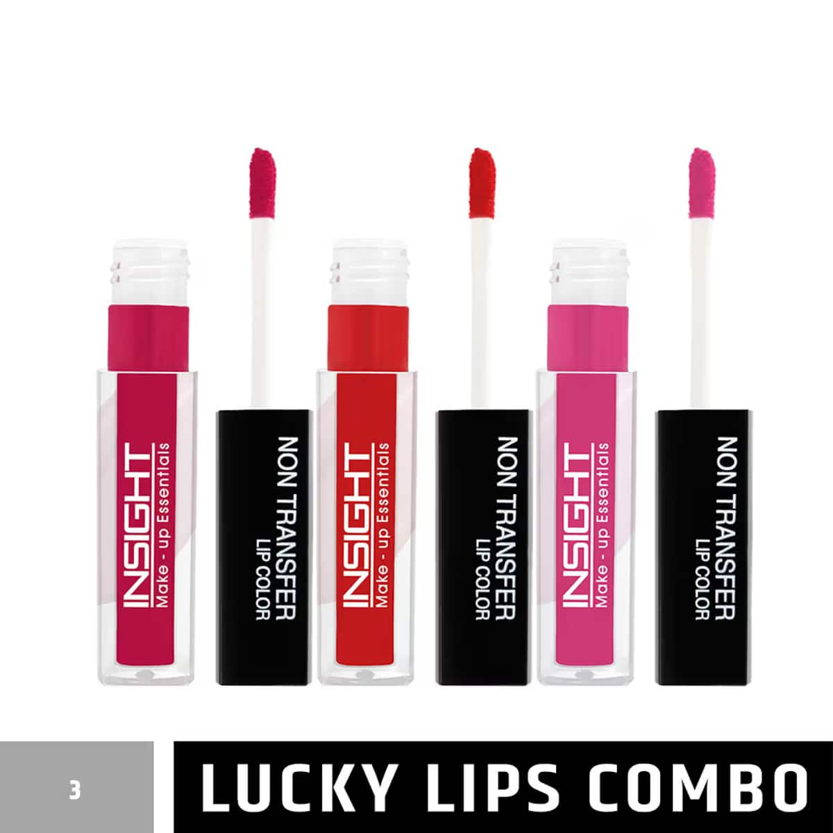 Insight Cosmetics | Insight Cosmetics Lucky Lips (Pack Of 3) Combo