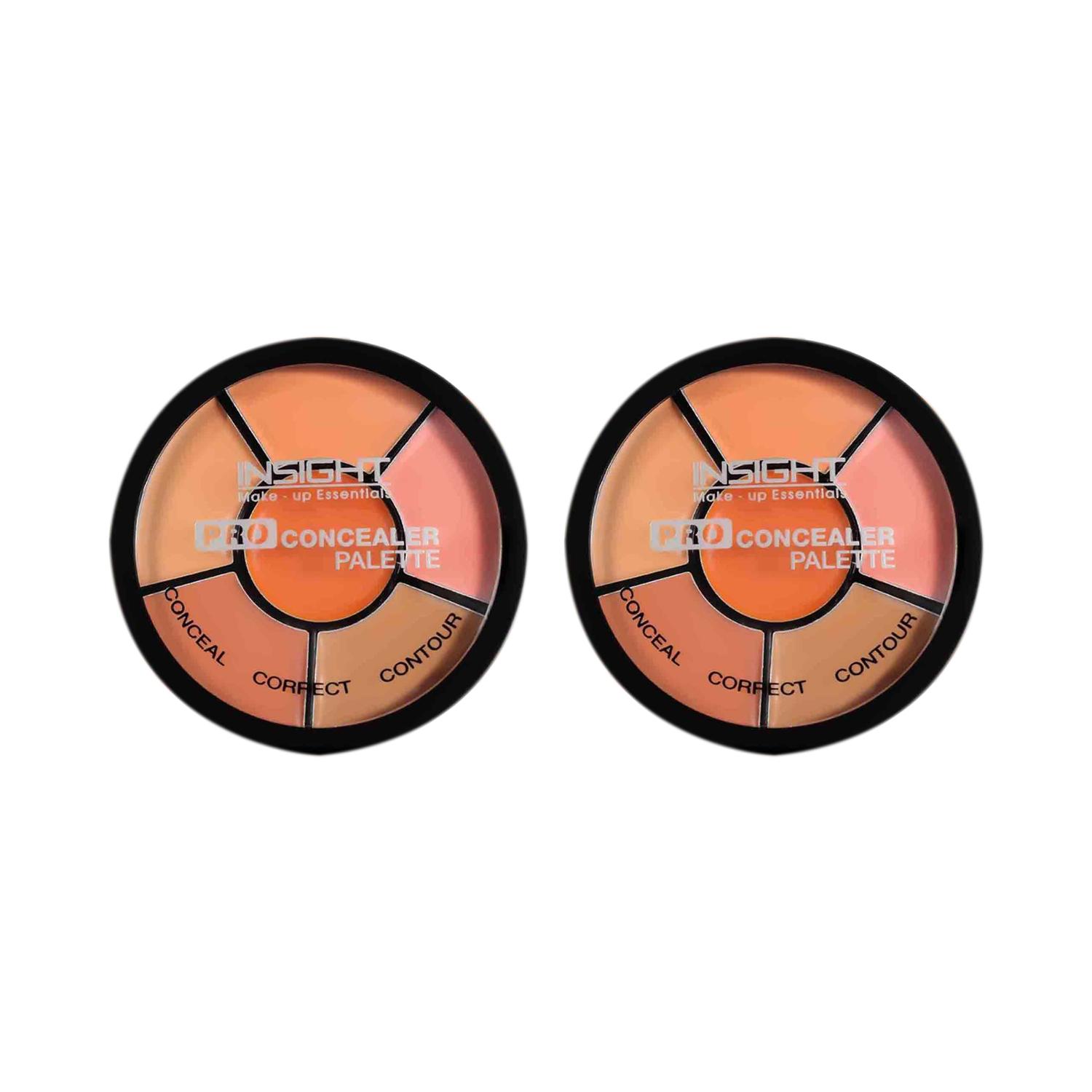Insight Cosmetics | Insight Cosmetics Pro Concealer Palette Combo - Concealer (15 g) (Pack of 2)