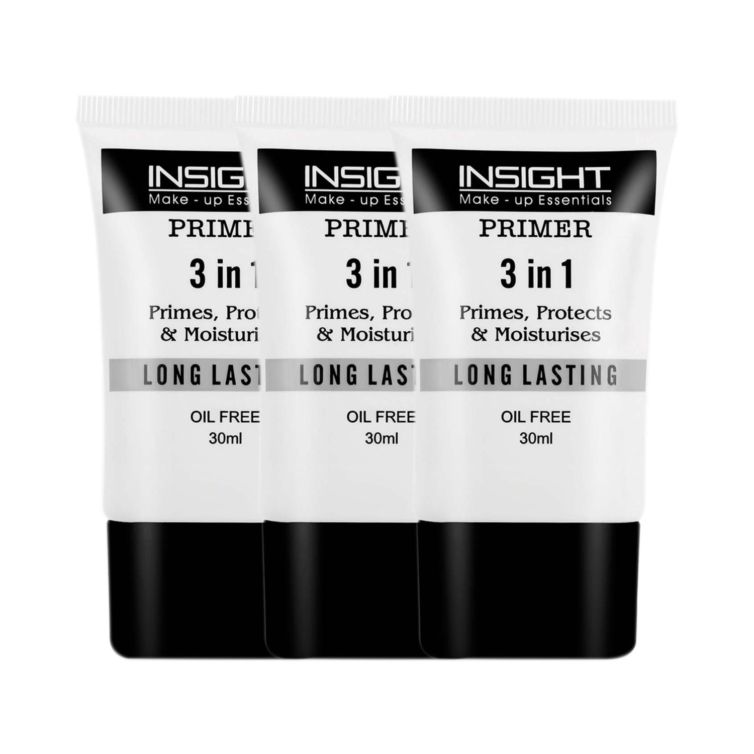 Insight Cosmetics | Insight Cosmetics 3 In 1 Long Lasting Primer Combo (30 ml) (Pack of 3)