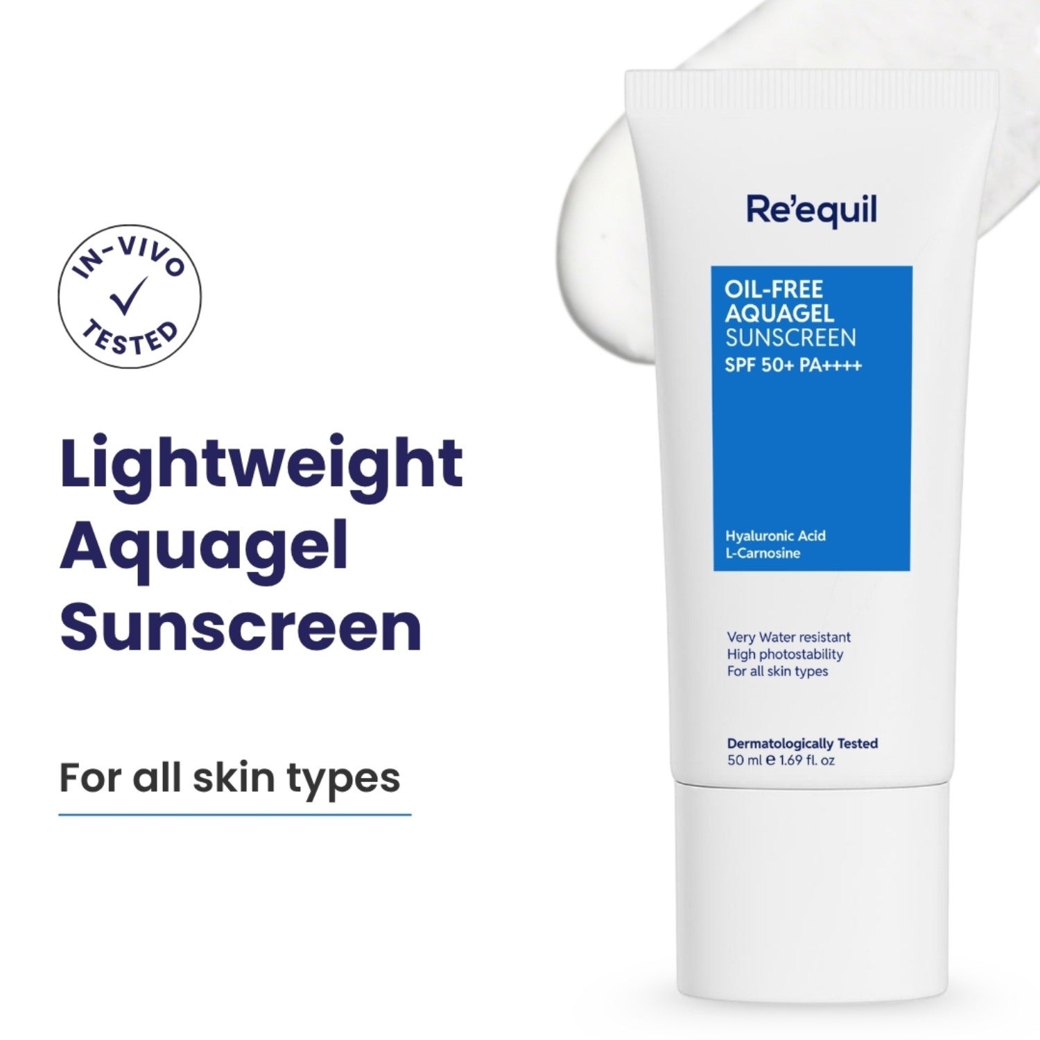 Re'equil | Re'equil Oil Free Aquagel Sunscreen SPF 50+ PA+ (50 ml)