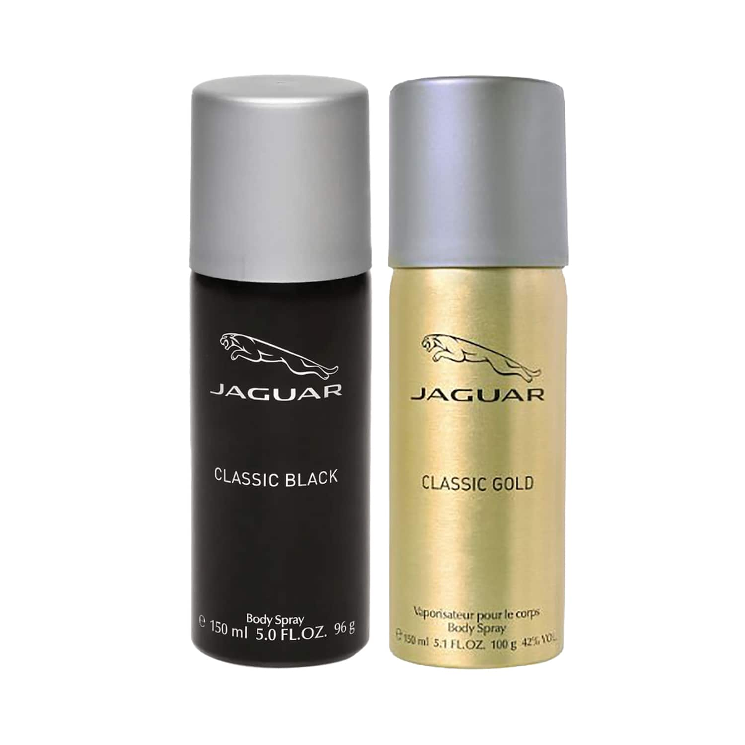 Jaguar | Jaguar Classic Black + Classic Gold Deodorant Spray (Pack of 2)