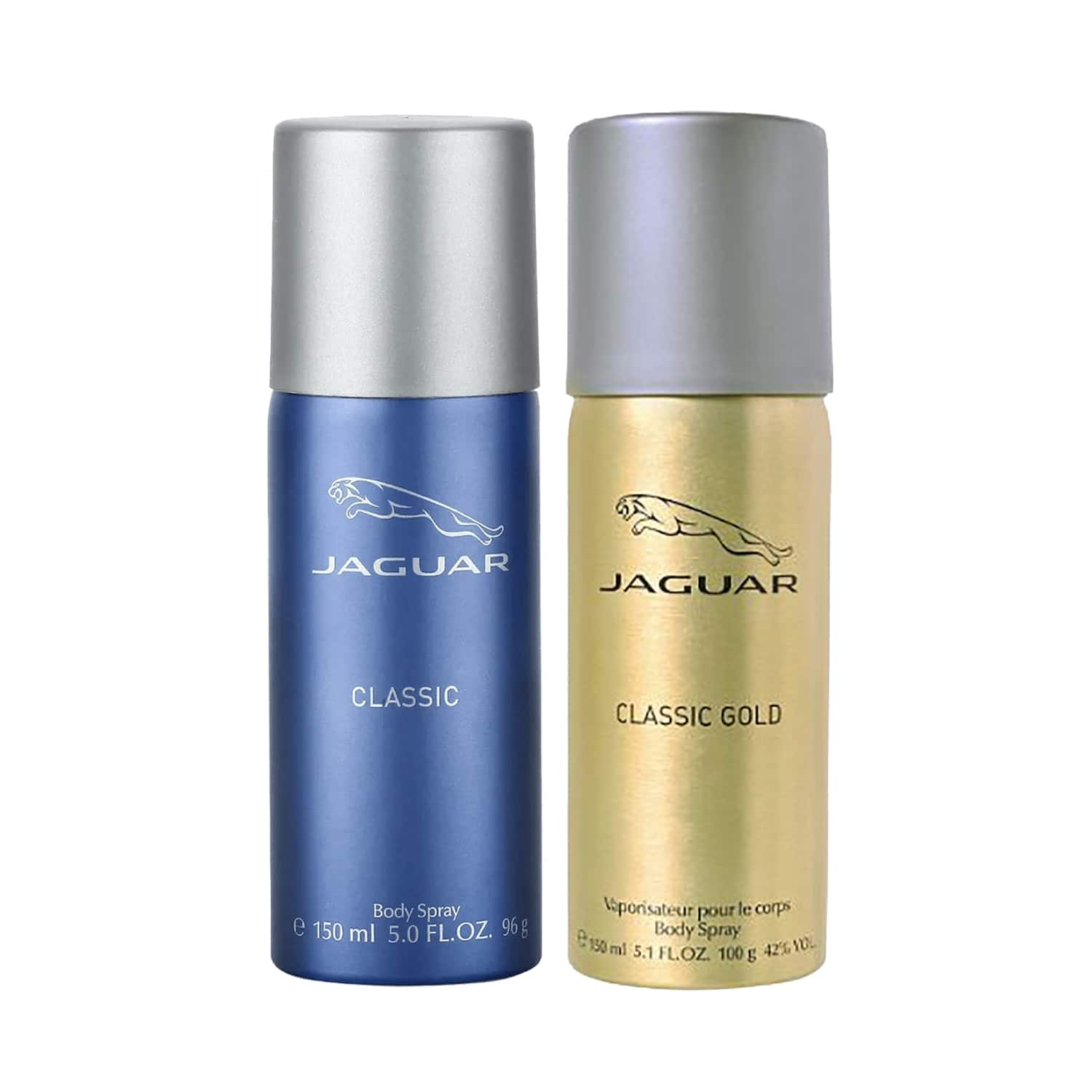 Jaguar | Jaguar Classic + Classic Gold Deodorant Spray (Pack of 2)