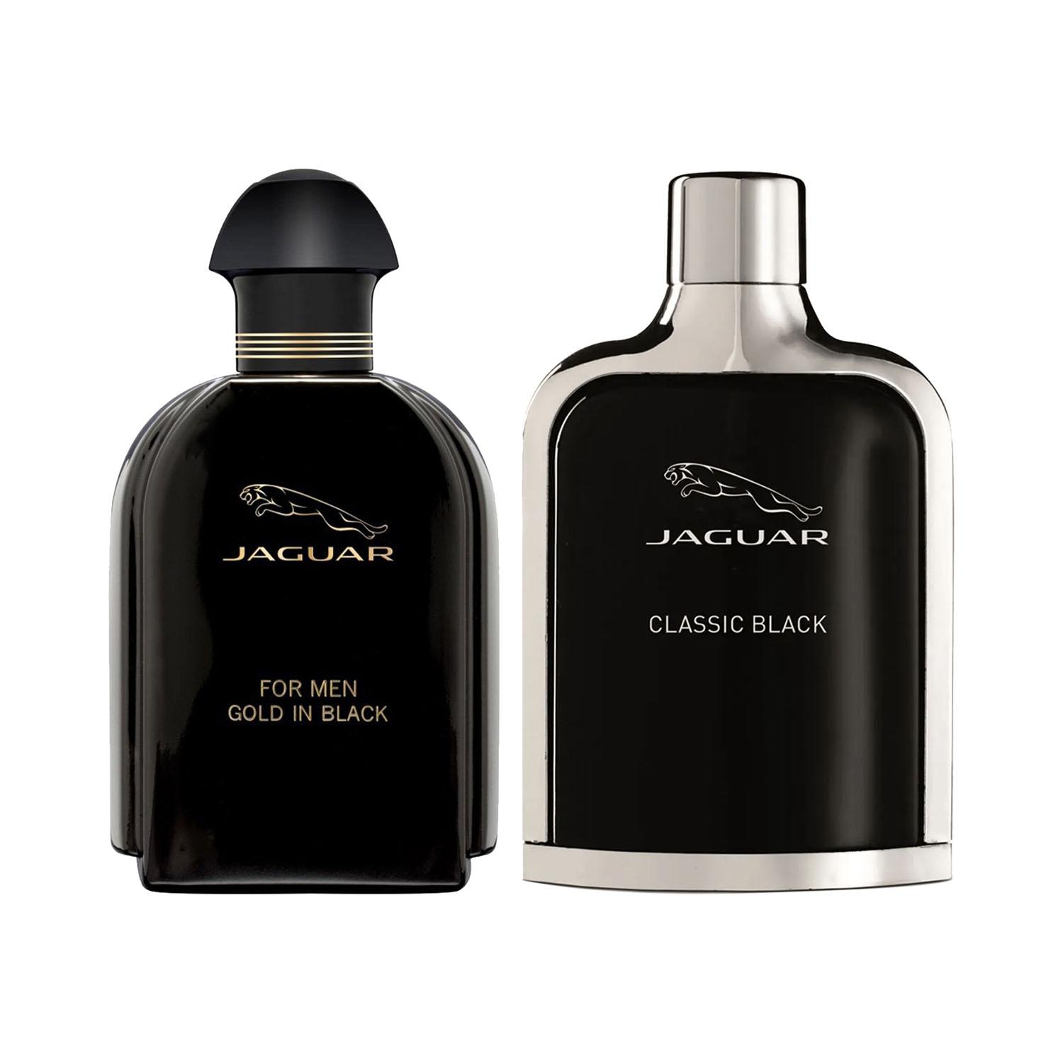 Jaguar | Jaguar for Men Gold in Black + Classic Black EDT (Pack of 2)