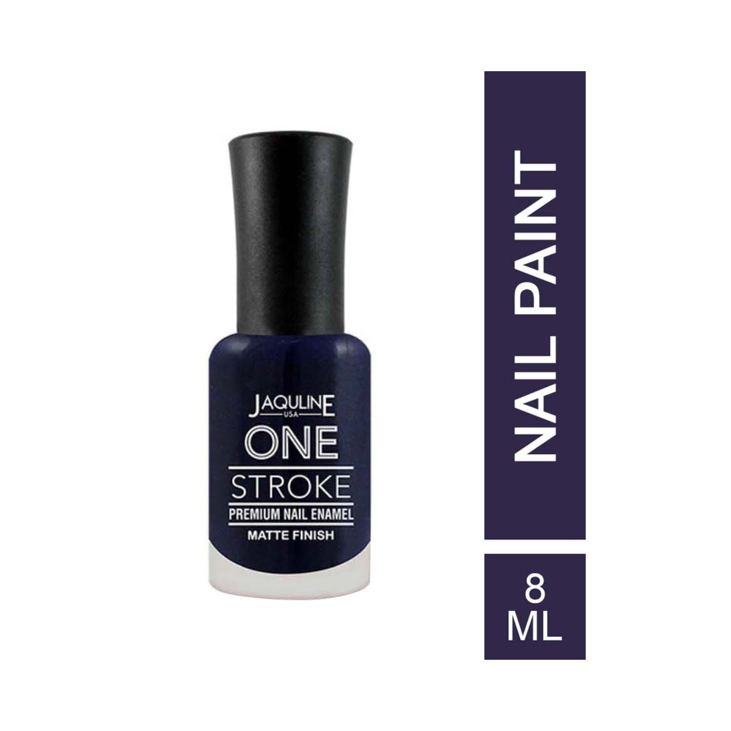 Jaquline USA One Stroke Premium Nail Enamel - J24 So Blue (8ml)
