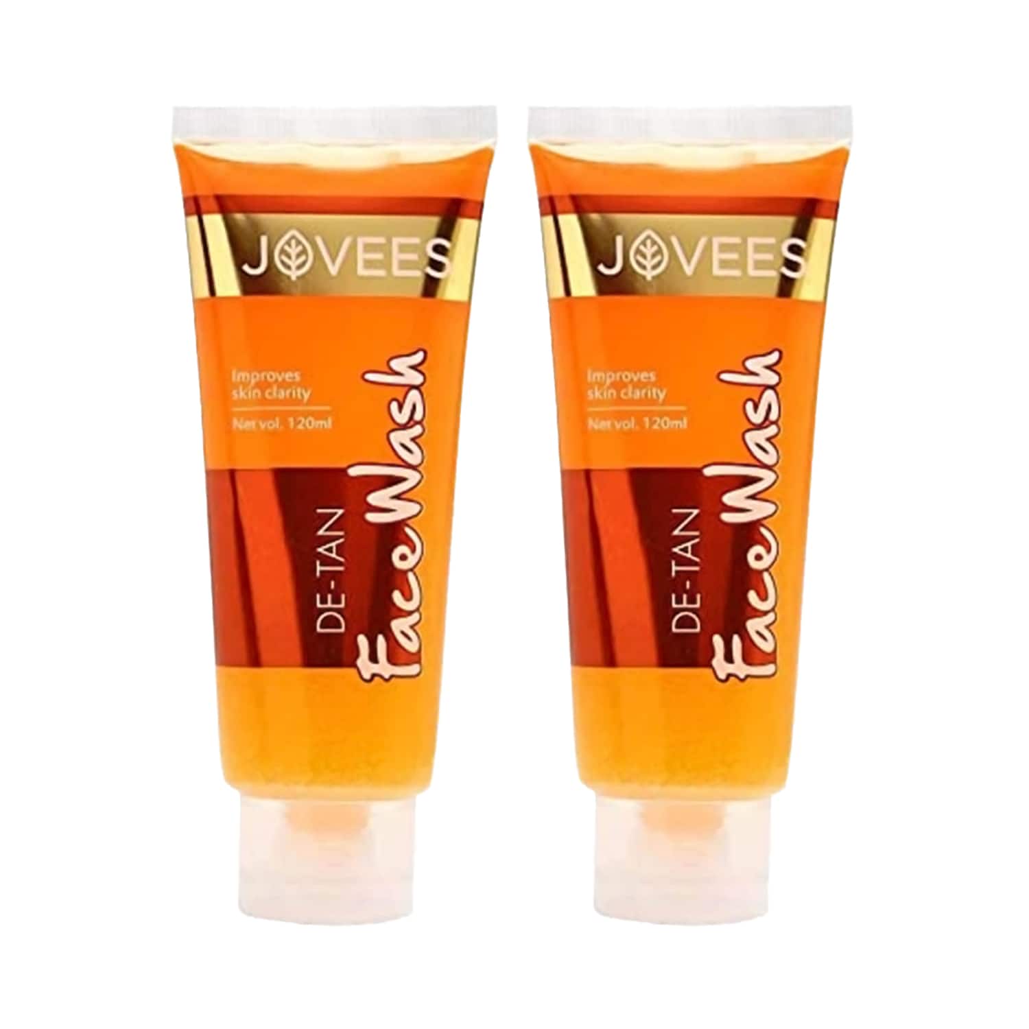 Jovees | Jovees Herbal De-Tan Face Wash Improves Skin Clarity (120 ml) Pack of 2 Combo