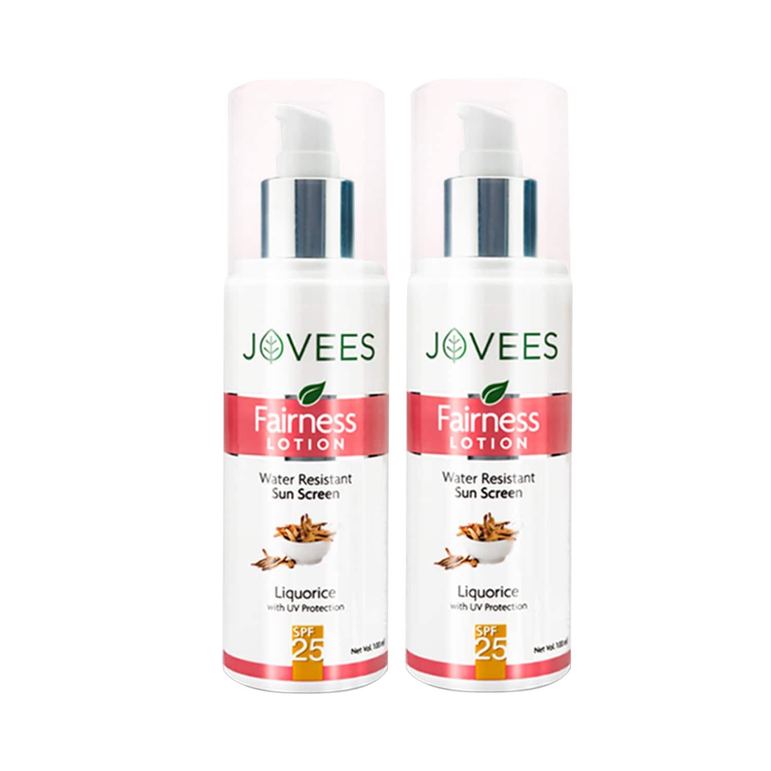 Jovees | Jovees Fairness Lotion SPF 25 Liquorice with UV Protection (100 ml) Pack of 2 Combo