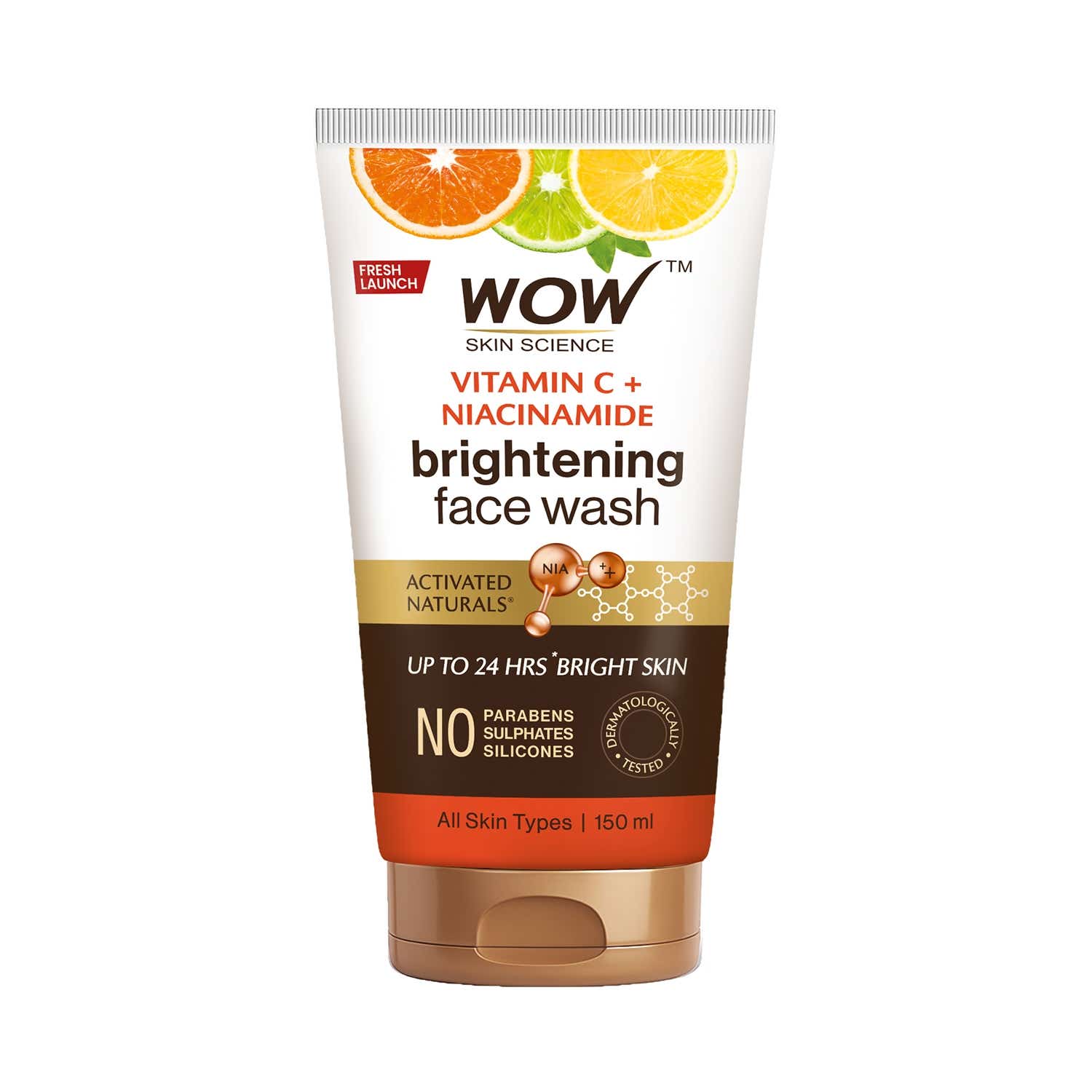 WOW SKIN SCIENCE | WOW SKIN SCIENCE Brightening Vitamin C & Niacinamide Face Wash (150 ml)