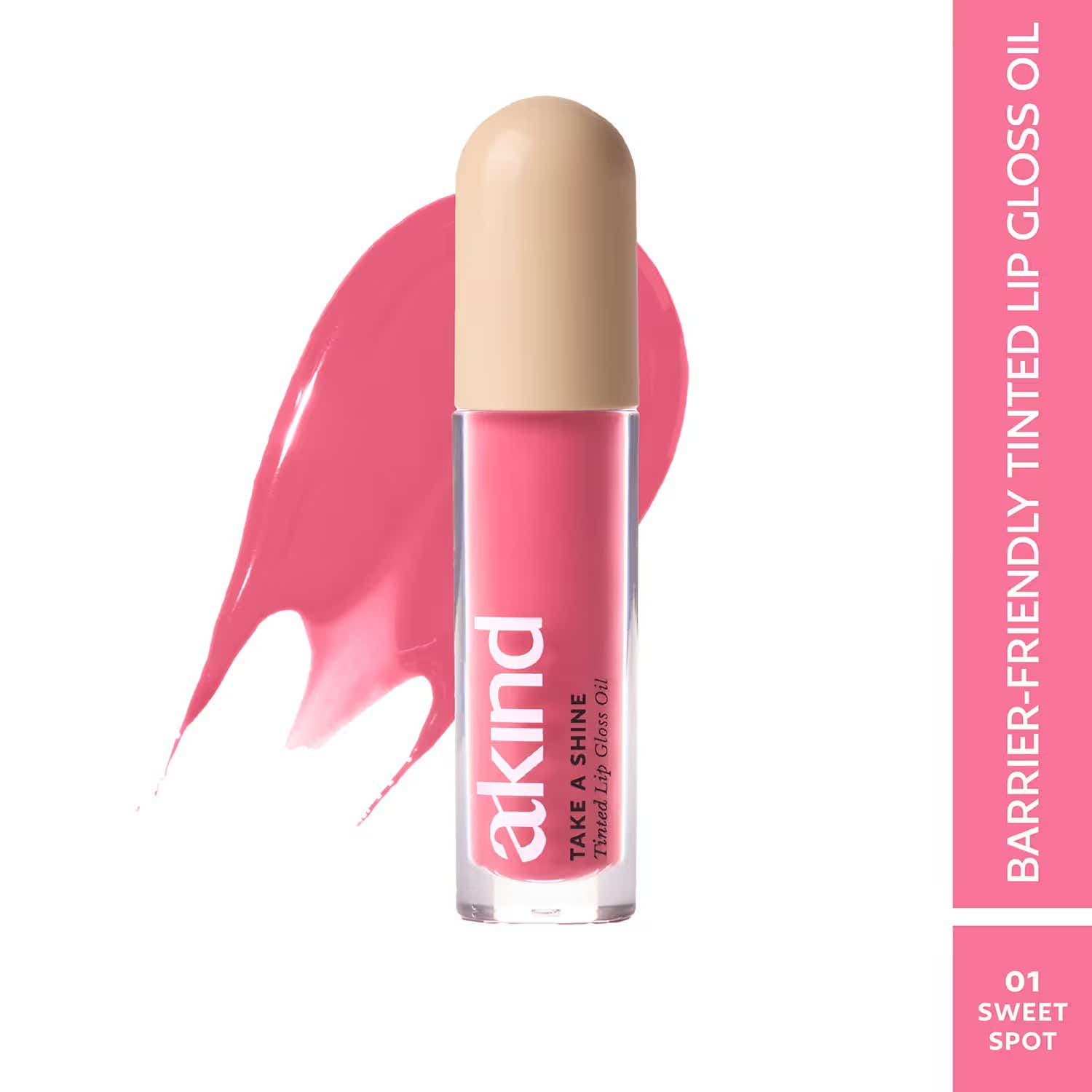 Akind | Akind Take A Shine Lip Gloss Oil, Hydrating & Lip Barrier-Friendly - Sweet Spot (4 ml)