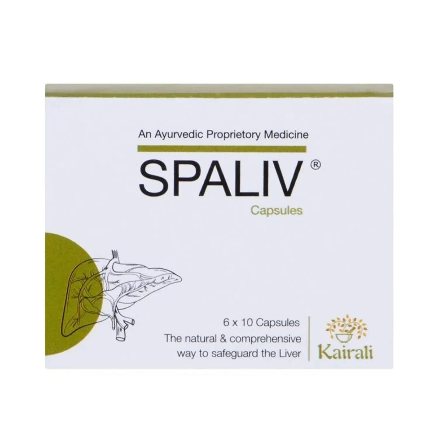 Kairali | Kairali Spaliv Capsules Best Ayurvedic Medicine for Liver Disease (60 Capsules)