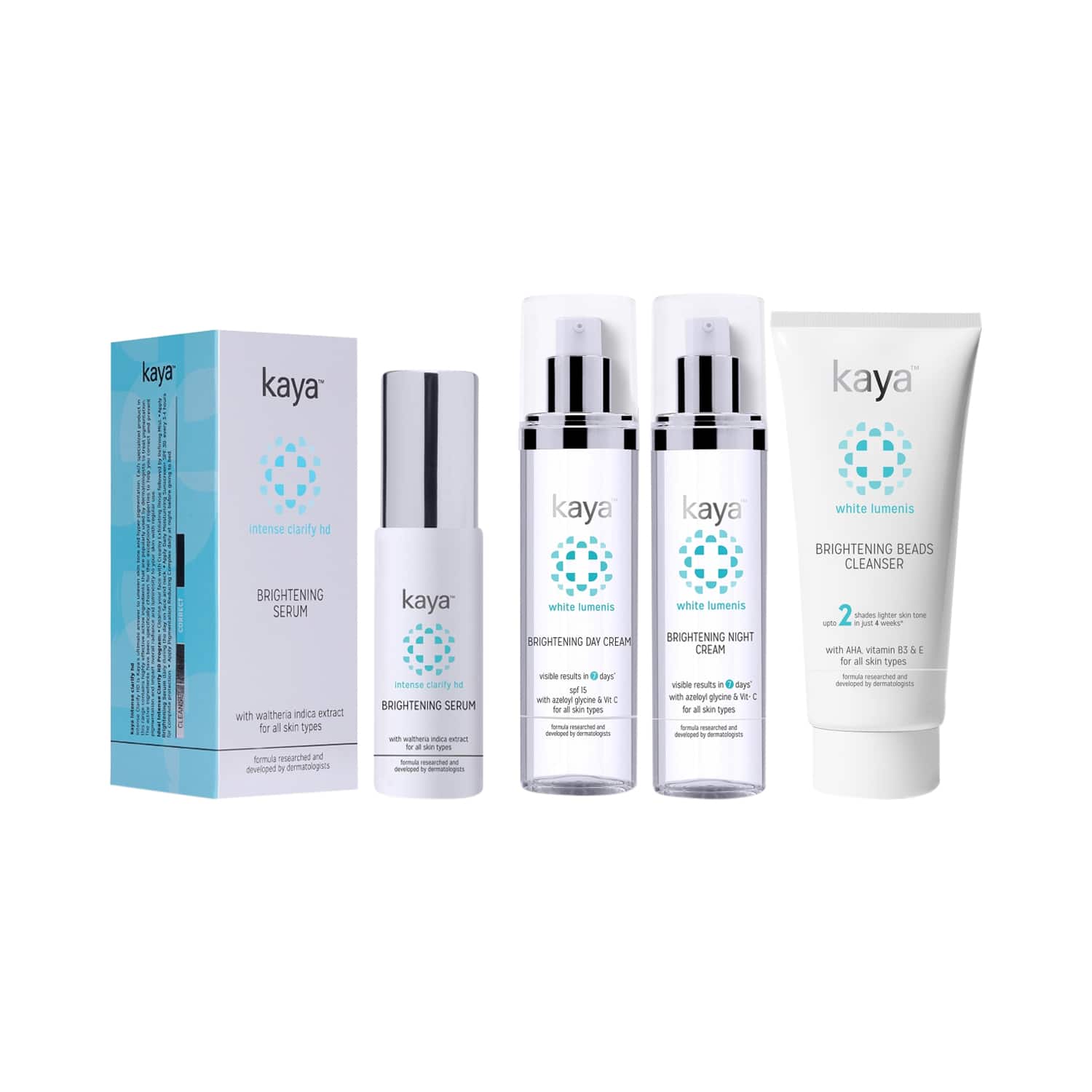 KAYA | KAYA Brightening Regime, Pigmentation Combo, Skin Lightening Combo, Radiance Combo