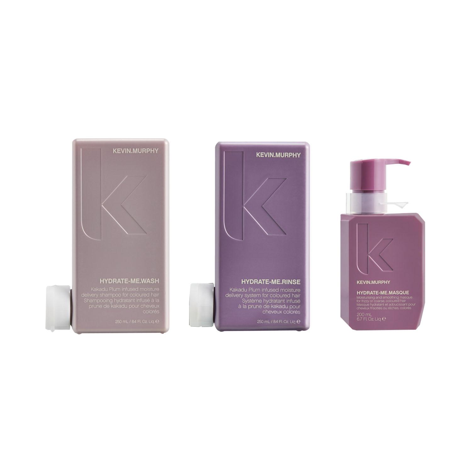 Kevin Murphy | Kevin Murphy Hydrate-Me Wash, Hydrate-Me Rinse, and Hydrate-Me Masque Hydration Deluxe Trio