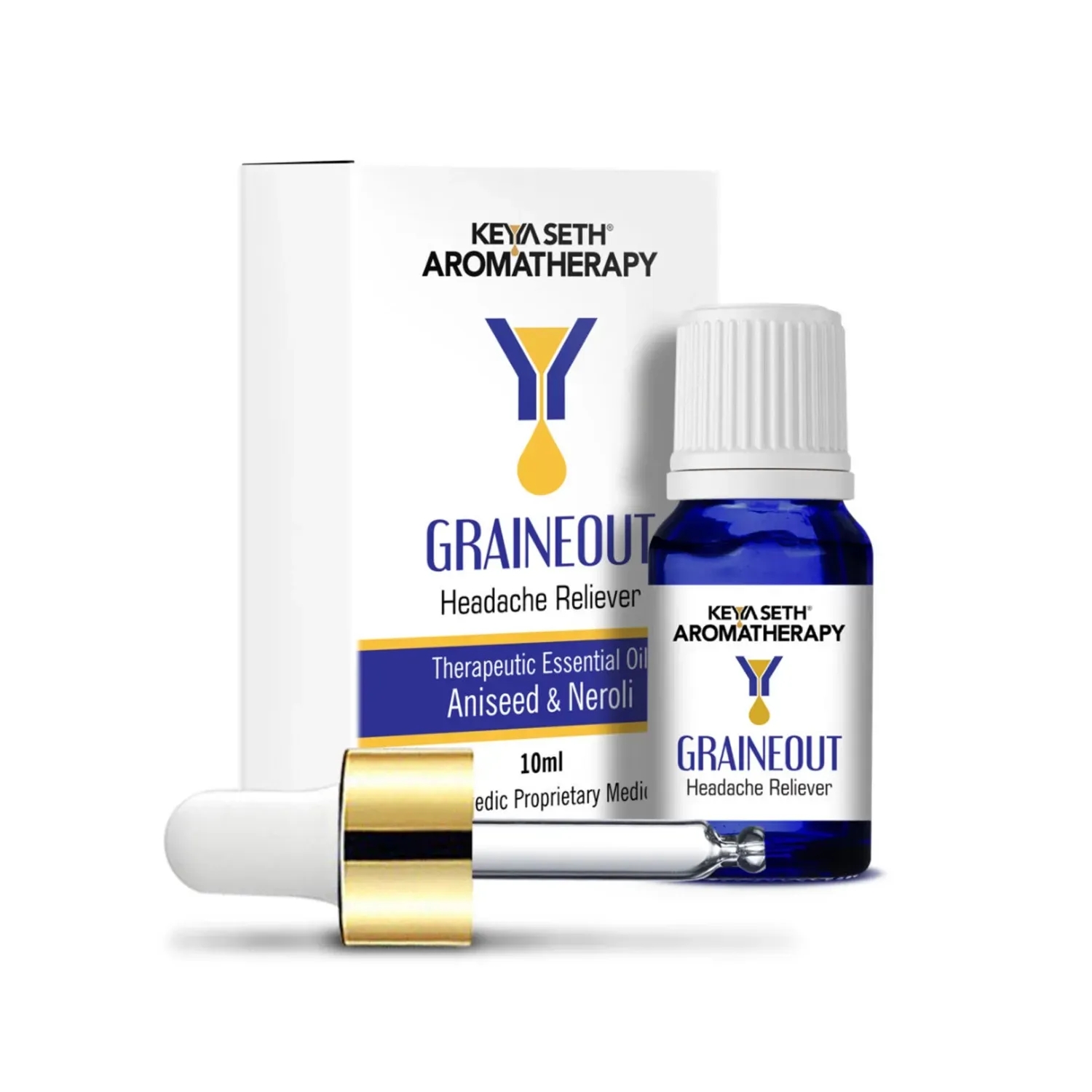 Keya Seth Aromatherapy Graine Out Headache Reliever Essential Oil (10ml)