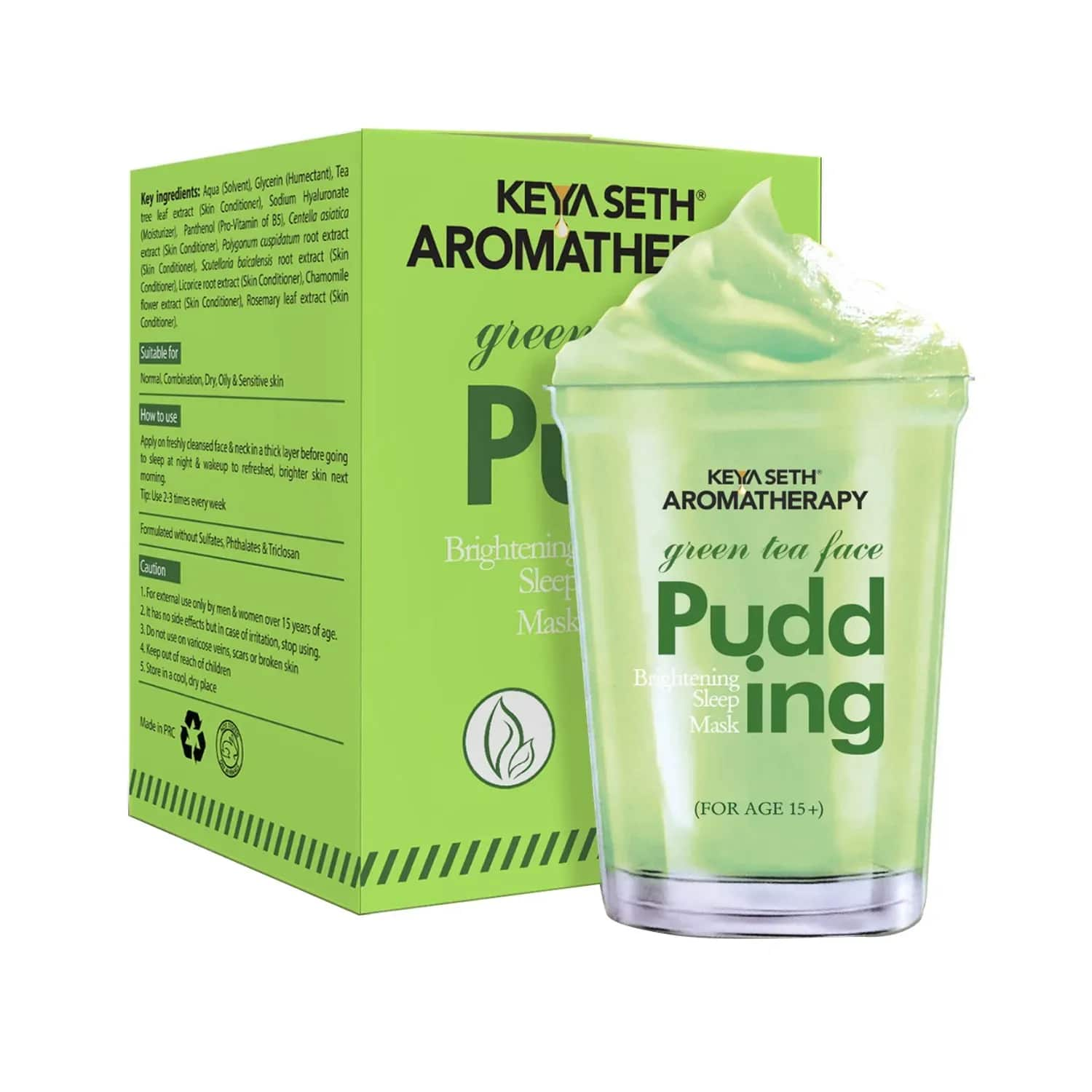 Keya Seth Aromatherapy | Keya Seth Aromatherapy Green Tea Face Pudding Brightening Sleeping Mask (100g)