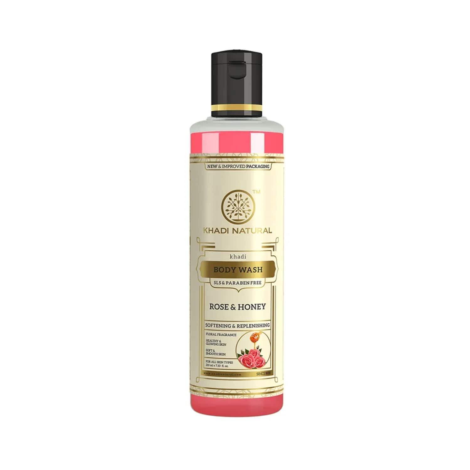 Khadi Natural | Khadi Natural Rose & Honey Body Wash (210ml)