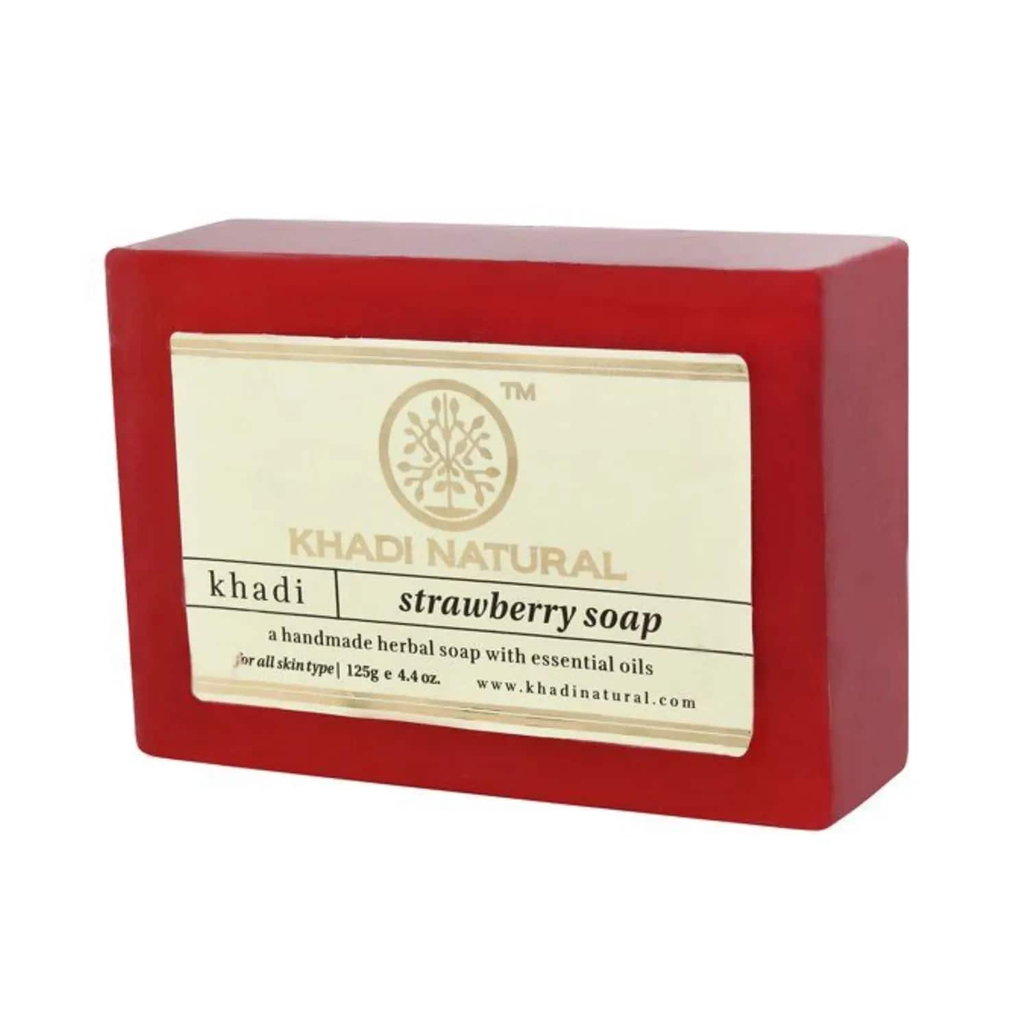 Khadi Natural | Khadi Natural Strawberry Soap (125g)