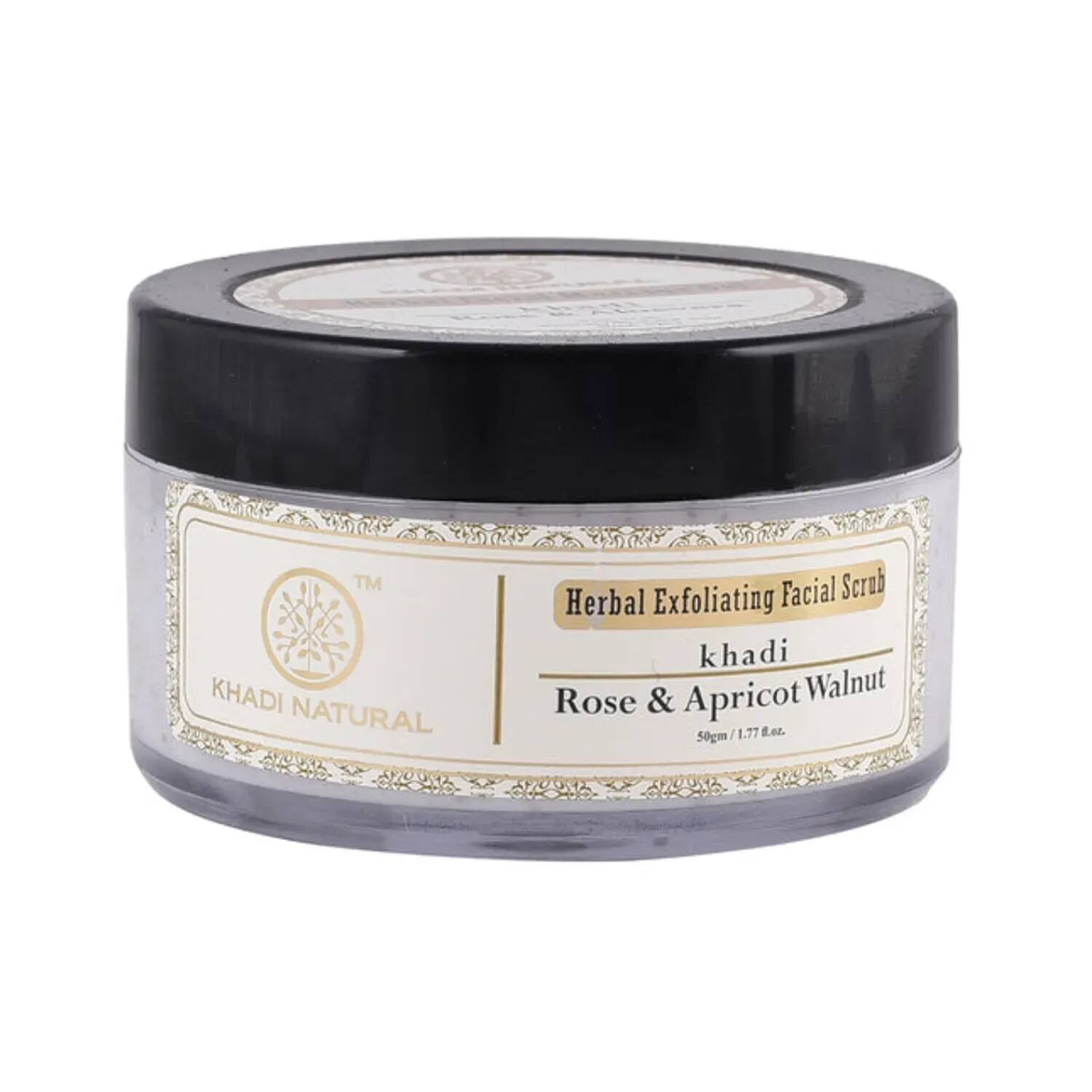 Khadi Natural | Khadi Natural Rose & Apricot Walnut Facial Scrub (50g)