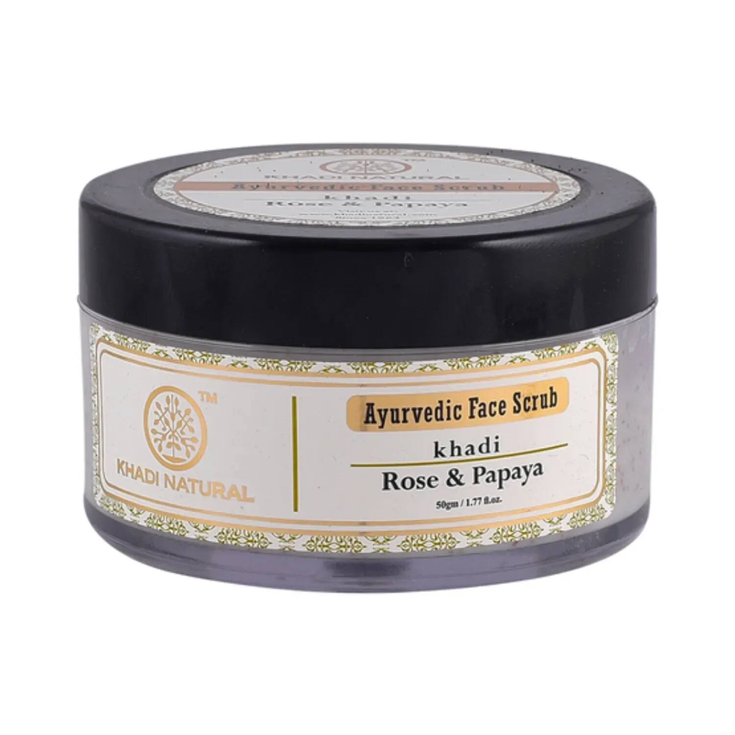 Khadi Natural | Khadi Natural Rose & Papaya Face Scrub (50g)