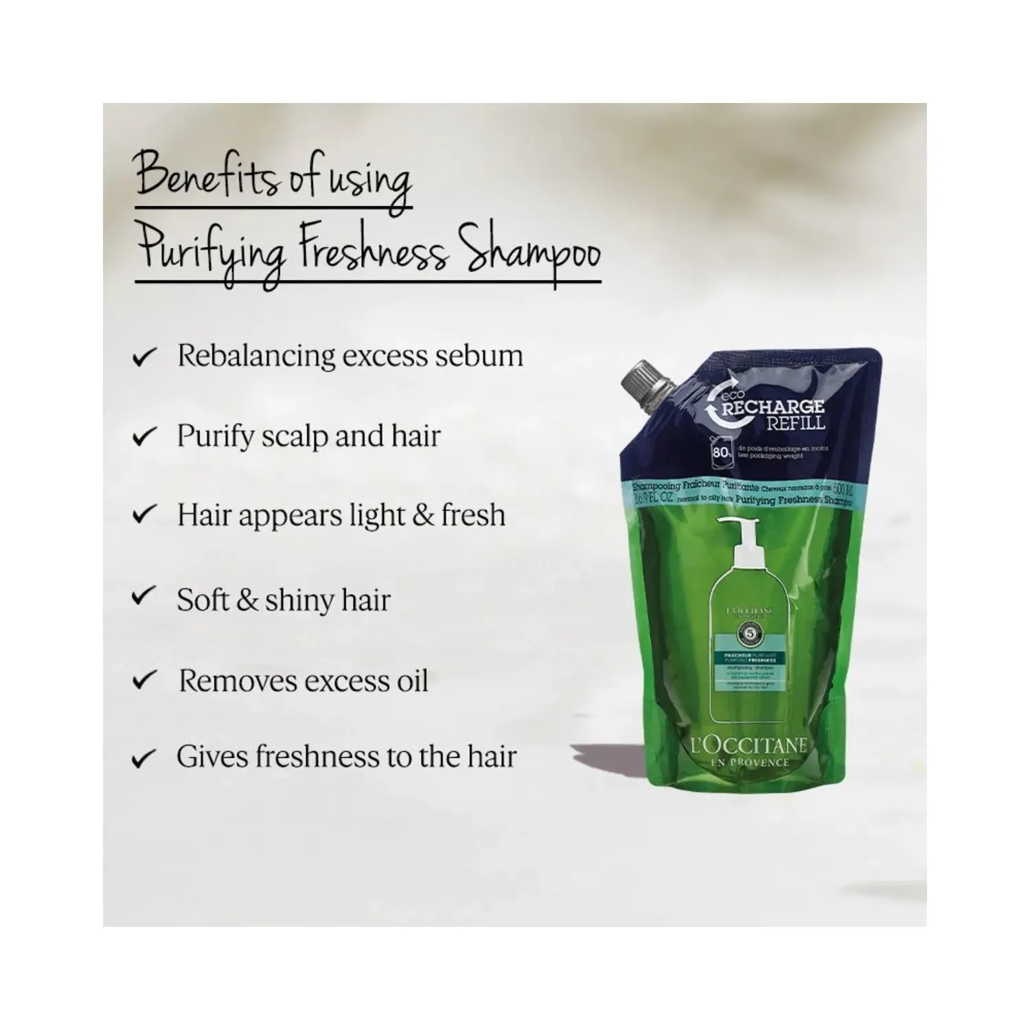 Aromachologie Freshness Shampoo Refill - (500ml)