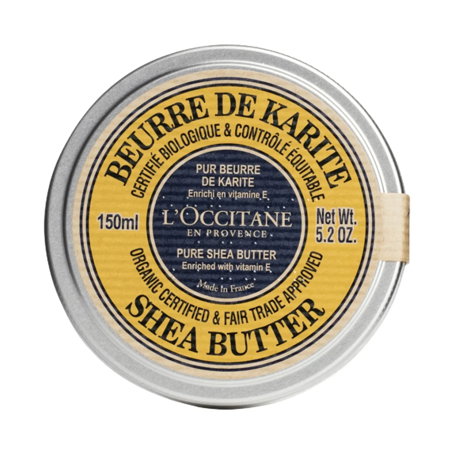 L'occitane Organic-Certified Pure Shea Butter - (150ml)