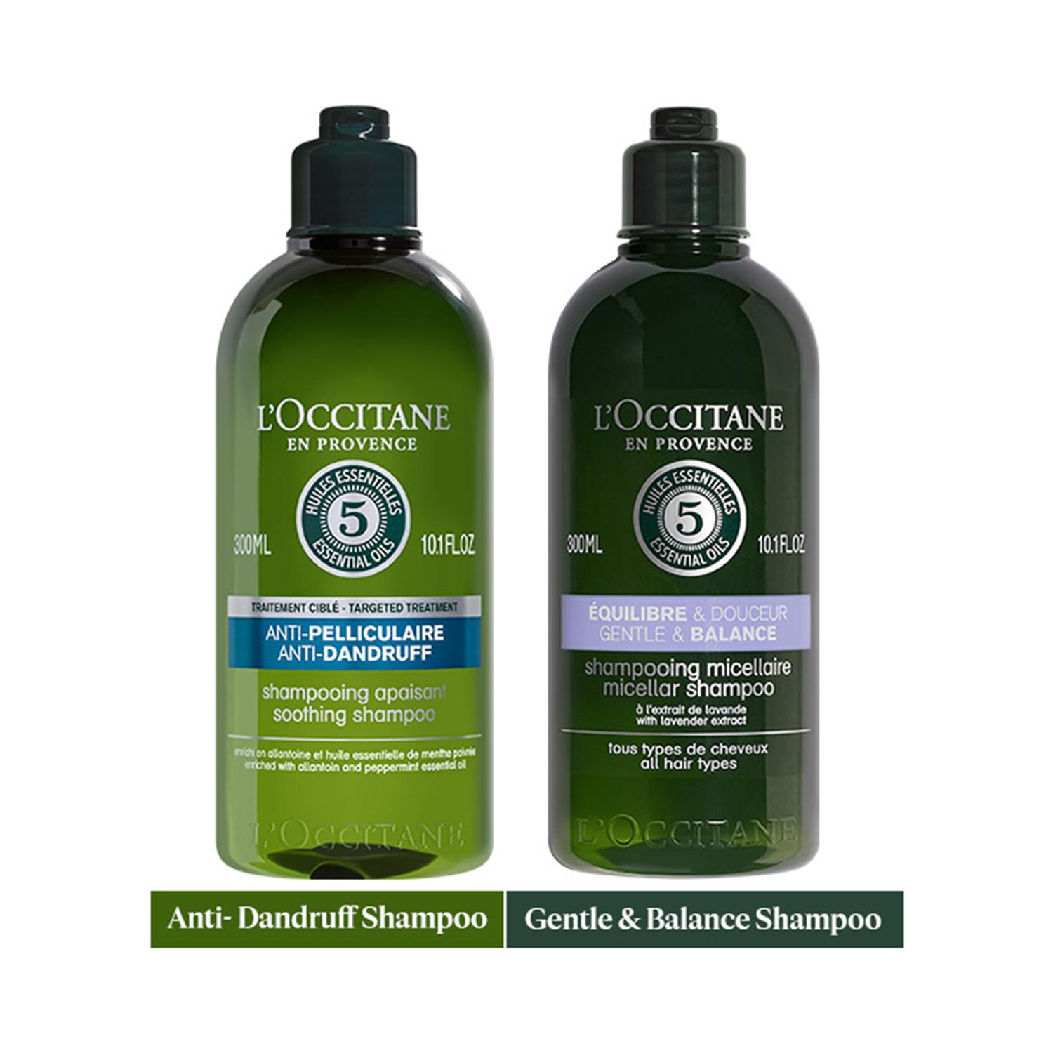 L'Occitane Anti-Dandruff & Gentle Cleansing Shampoo Duo Combo