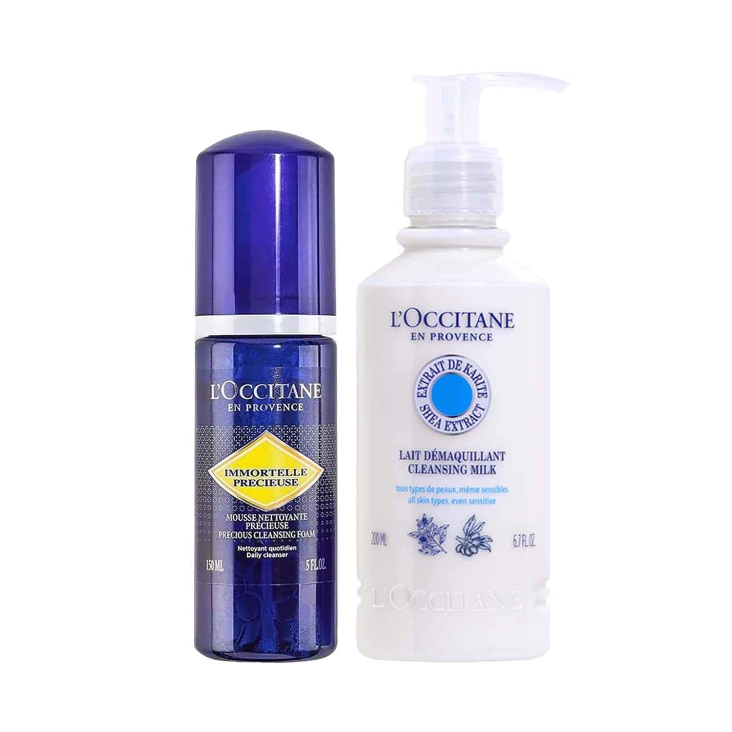 L'occitane | L'occitane Shea & Precious Double Cleansing Duo Cleansing Cream & Foaming Cleanser Combo
