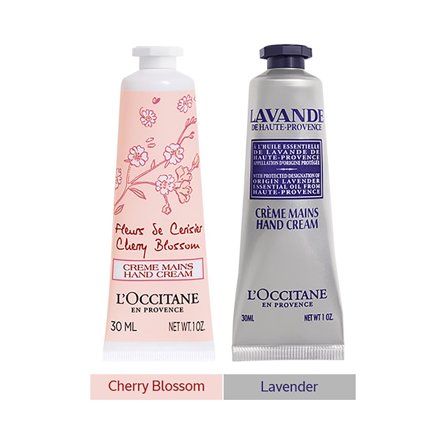 L'occitane | L'Occitane Bloom & Calm Hand Care Duo - Cherry & Lavender Hand Cream