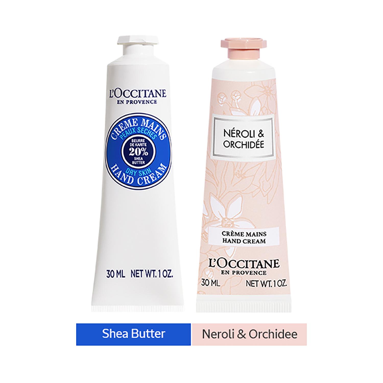 L'occitane | L'Occitane Shea Butter Indulgence Hand Cream Duo - Shea Butter and Neroli & Orchidee Hand Cream