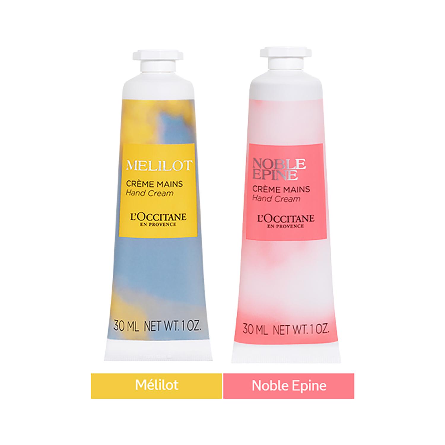 L'occitane | L'Occitane Botanical Bliss Hand Cream Pair Combo - Melilot & Noble Epine Hand Cream