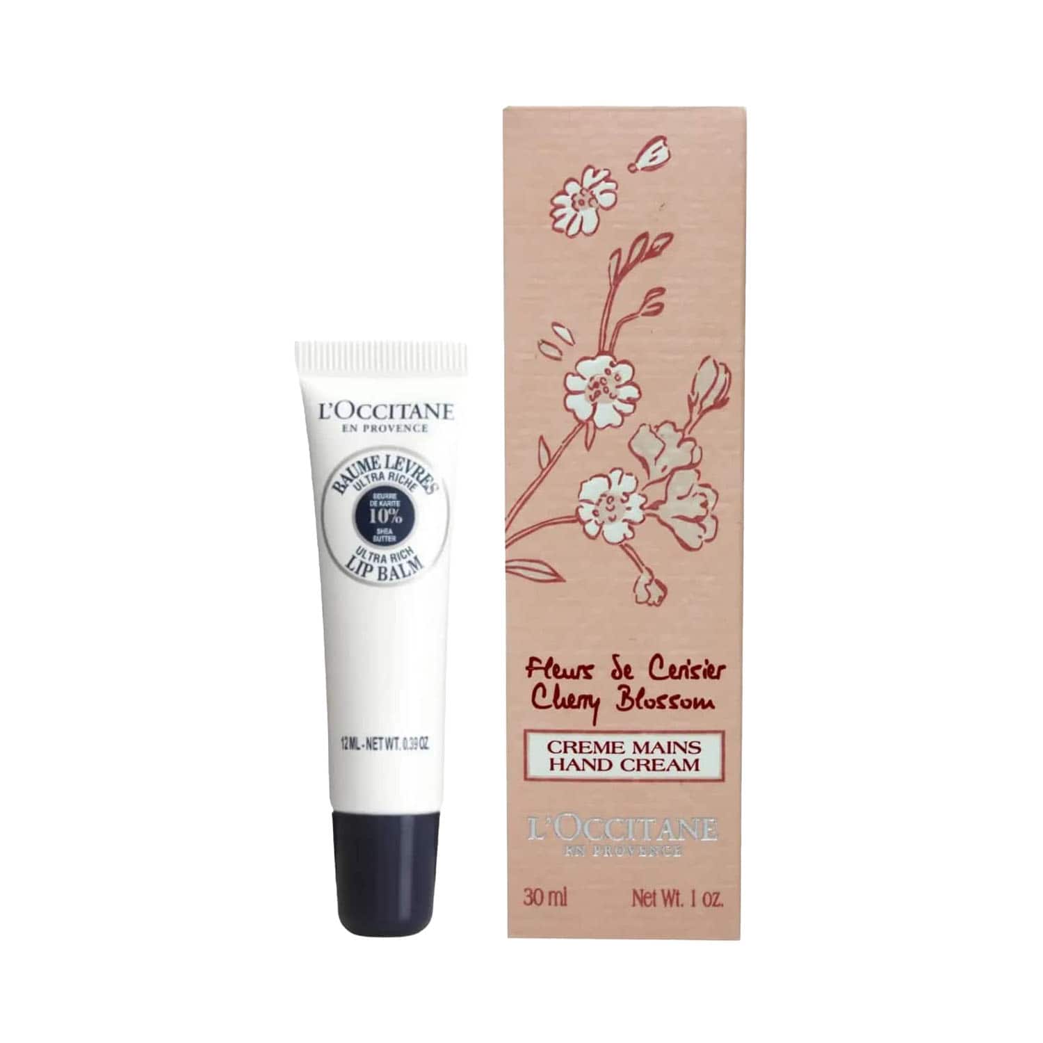 L'occitane | L'Occitane Cherry Blossom & Shea Care Duo - Hand Cream & Lip Balm Combo