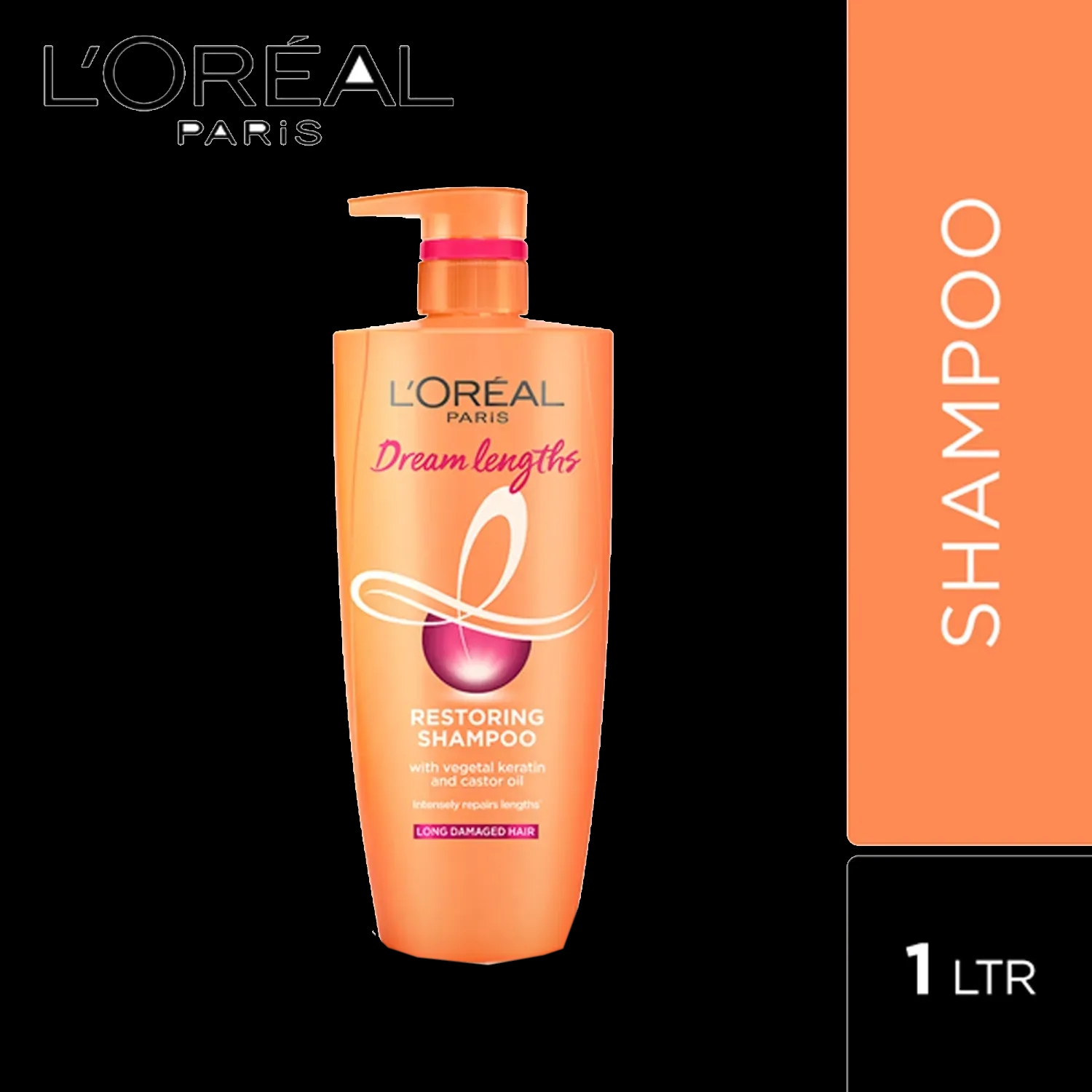 L'Oreal Paris Dream Lengths Shampoo 1 L - L'Oreal Paris