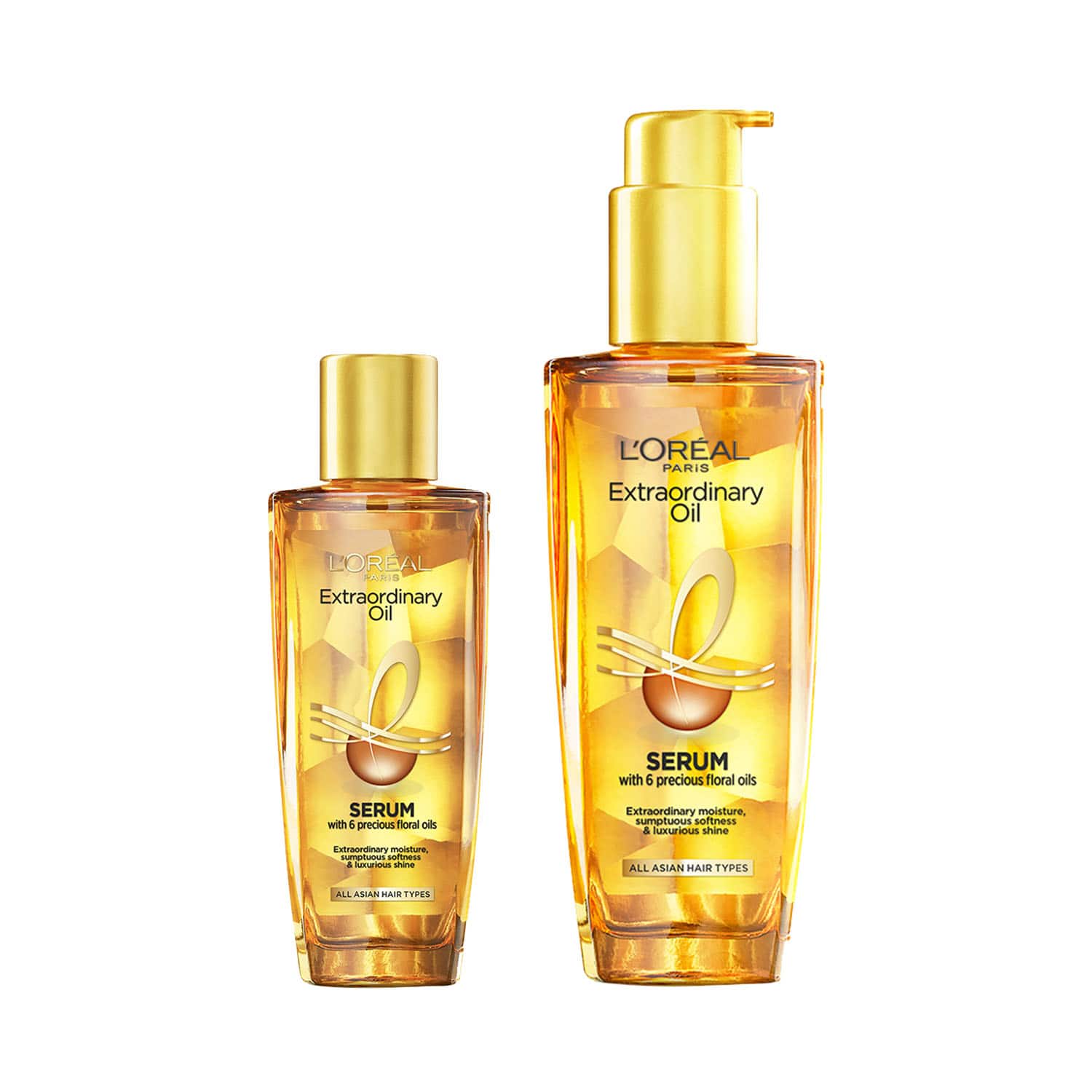 L'Oreal Paris | L'Oreal Paris Extraordinary Oil Serum (Small + Big Pack) (100 ml + 30 ml) (Pack of 2) Combo