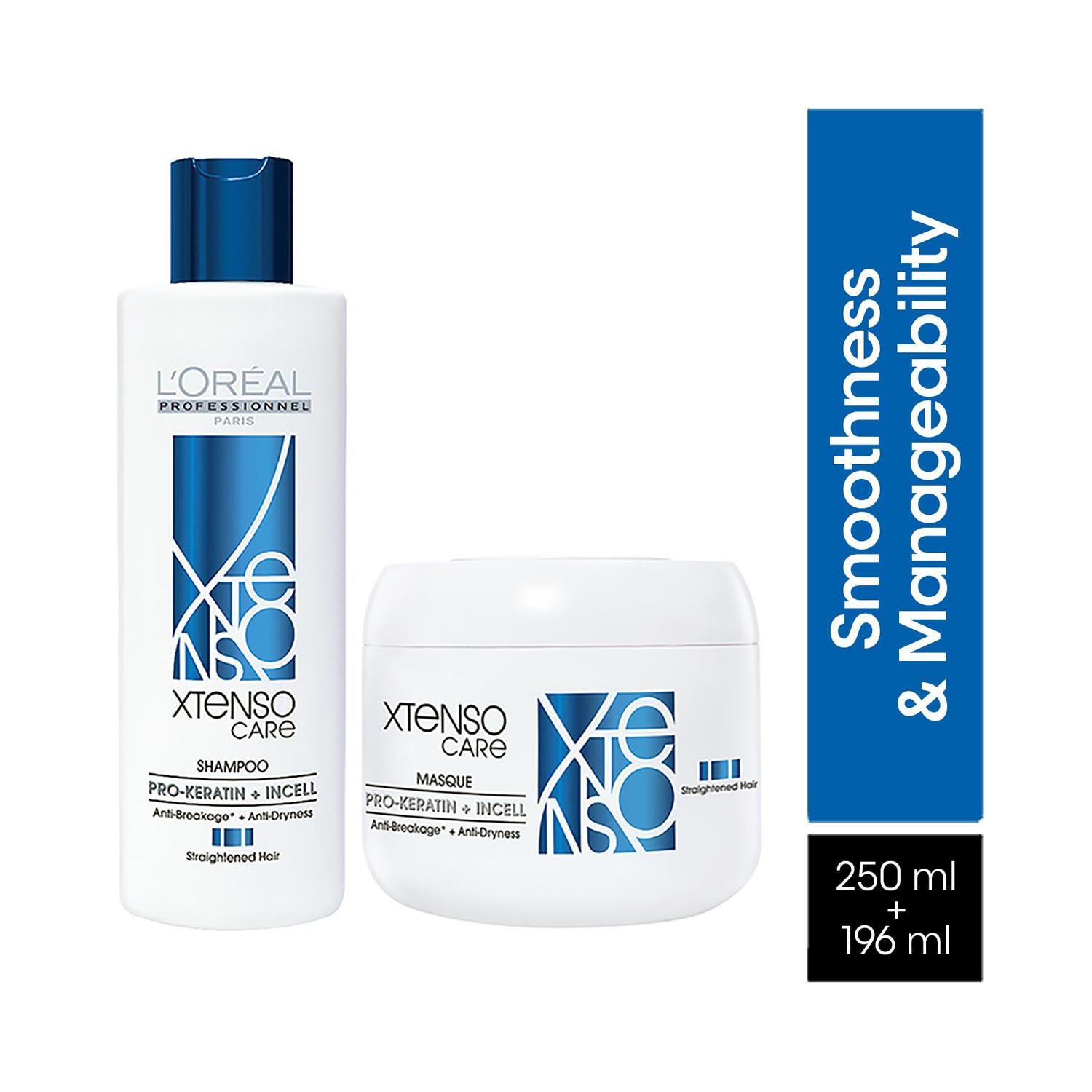 L'Oreal Professionnel | L'Oreal Professionnel X-Tenso Care Pro-Keratine + Incell Shampoo (250 ml) & Mask (196 g)