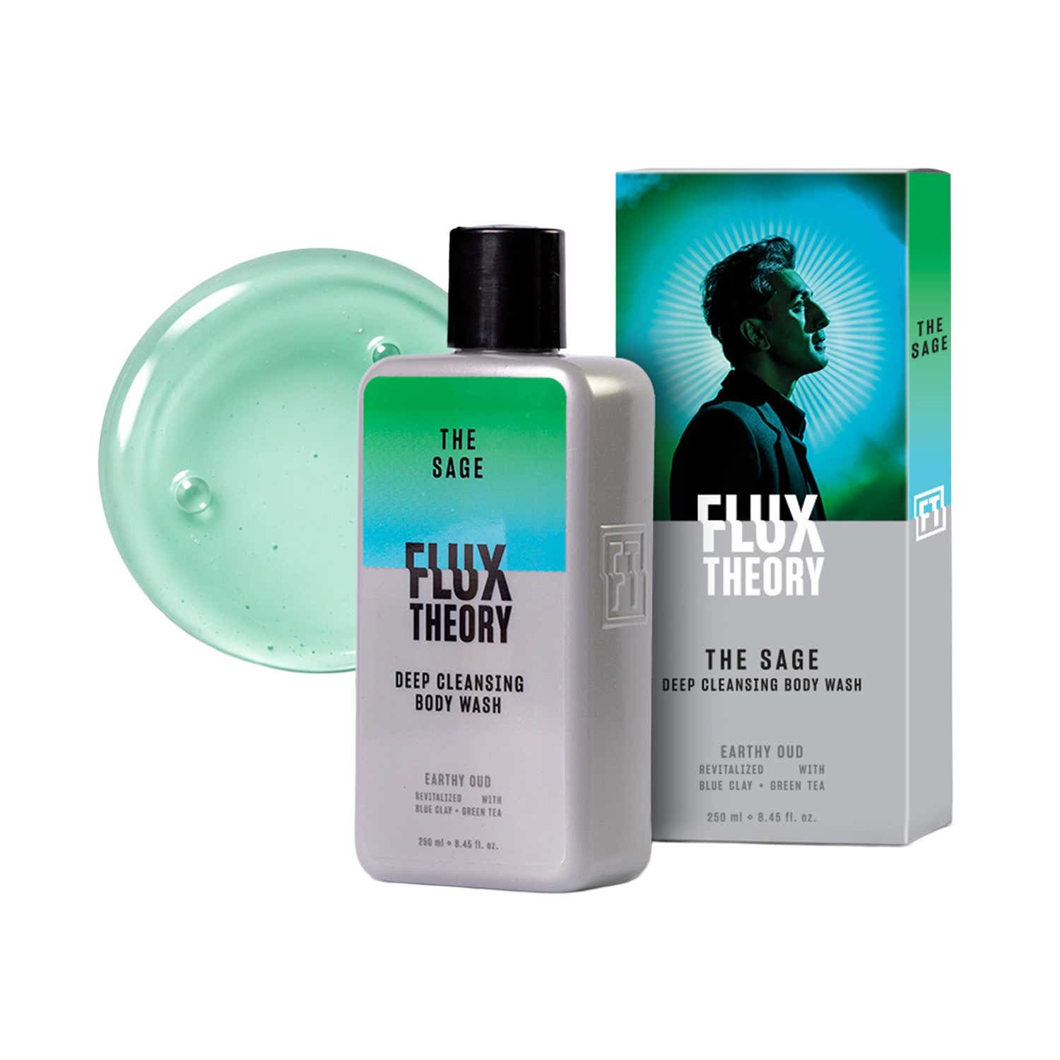 FLUX THEORY | FLUX THEORY The Sport De-Tan Body Wash for Bright Moisturised Skin with 5% Niacinamide (250 ml)