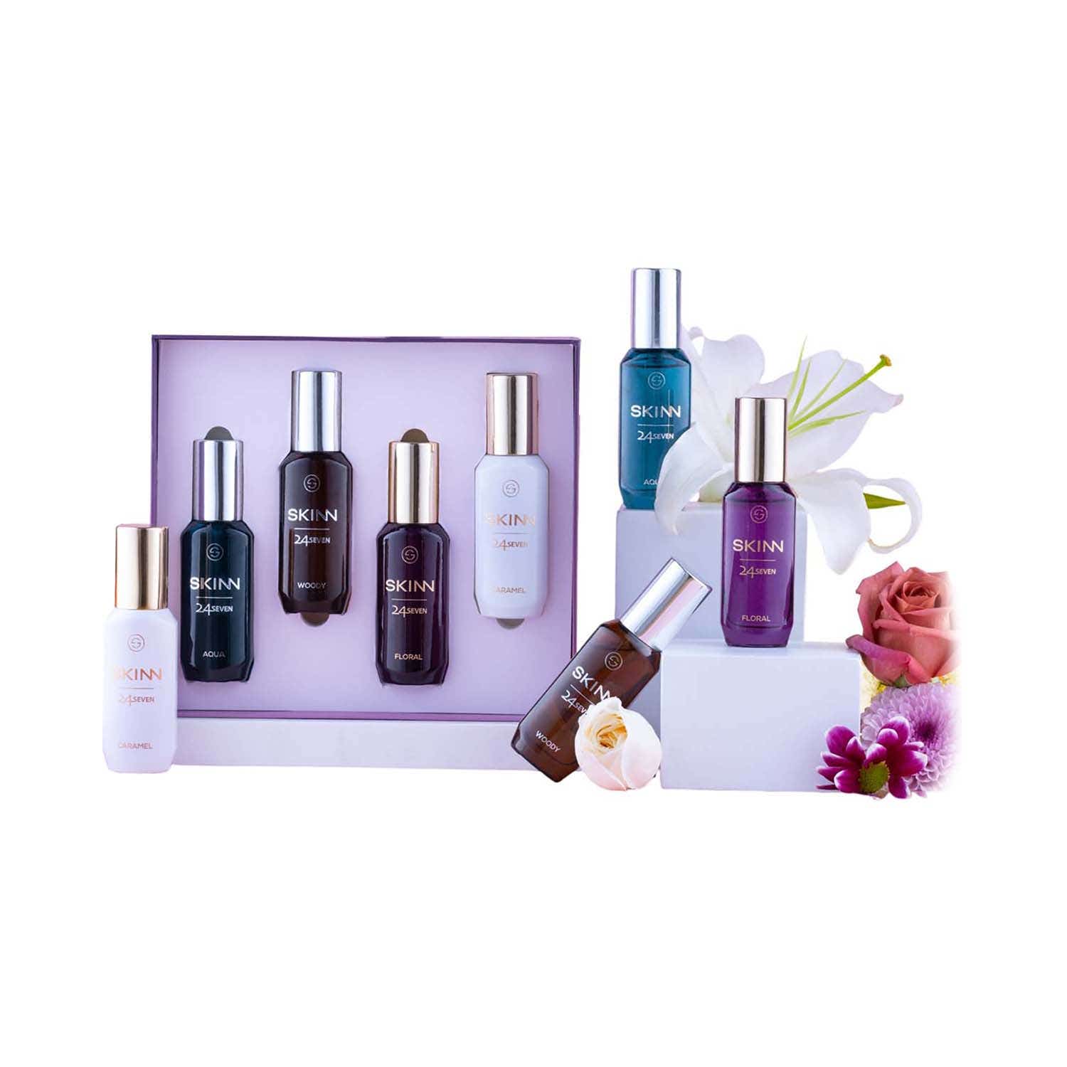 Skinn by Titan | Skinn By Titan 24seven EDP Gift Pack for Men & Women (4 pcs)