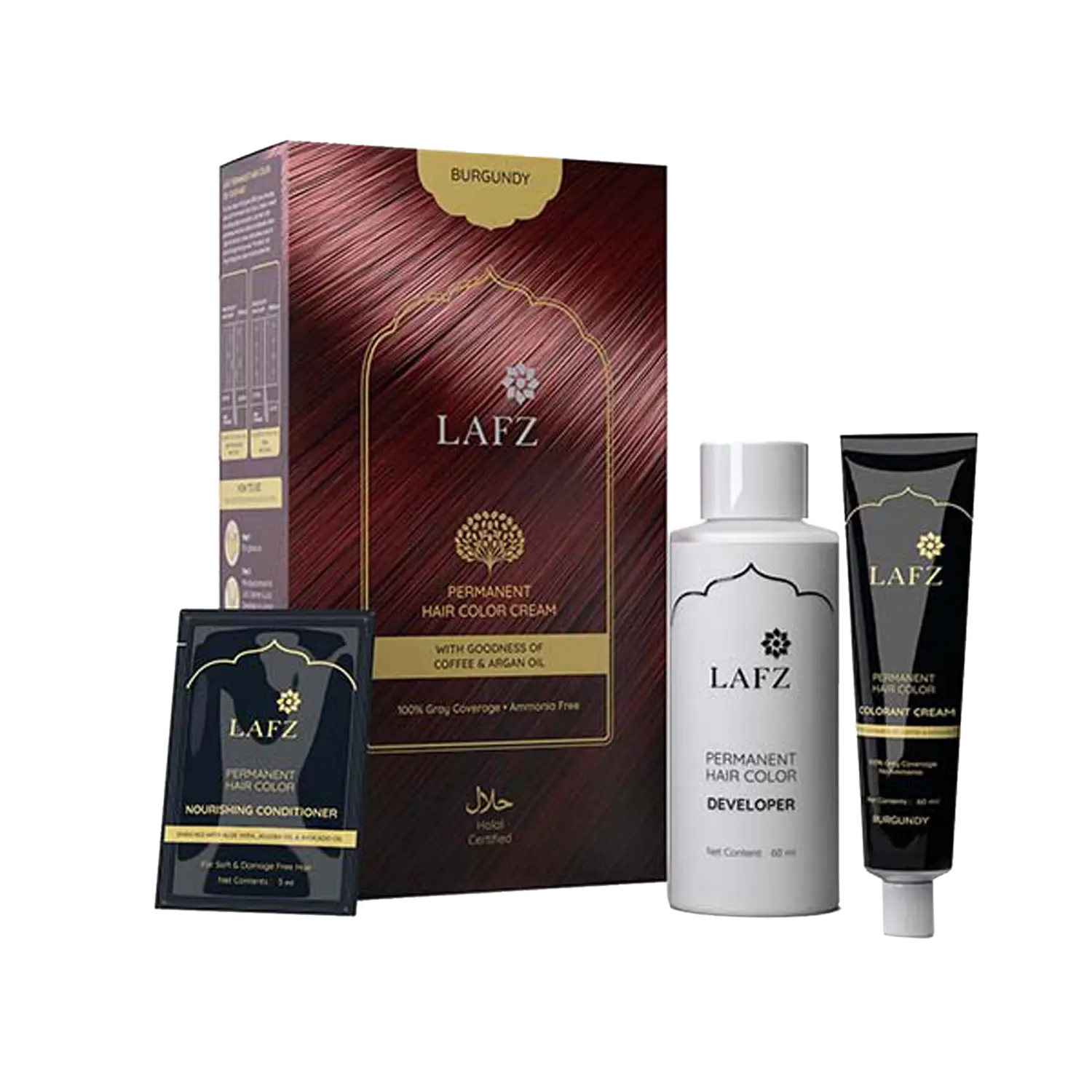 LAFZ | LAFZ Permanent Hair Color Cream - Natural Burgundy (130ml)